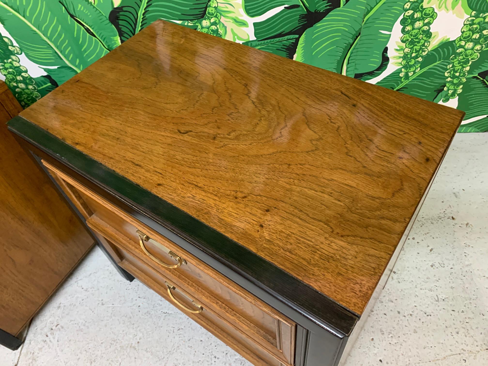 American Thomasville Two-Toned Nightstands