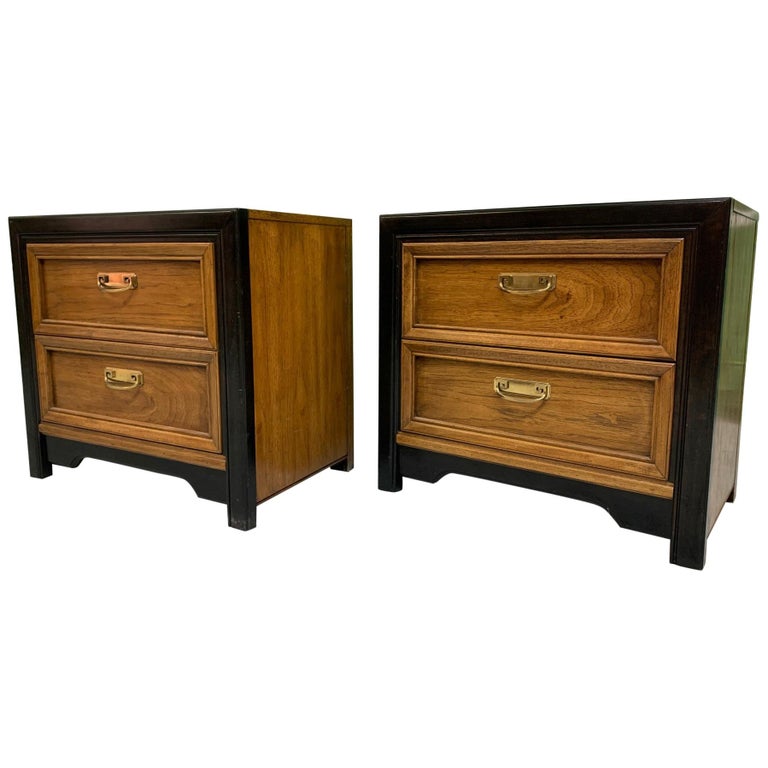 Thomasville TwoToned Nightstands at 1stDibs thomasville nightstands