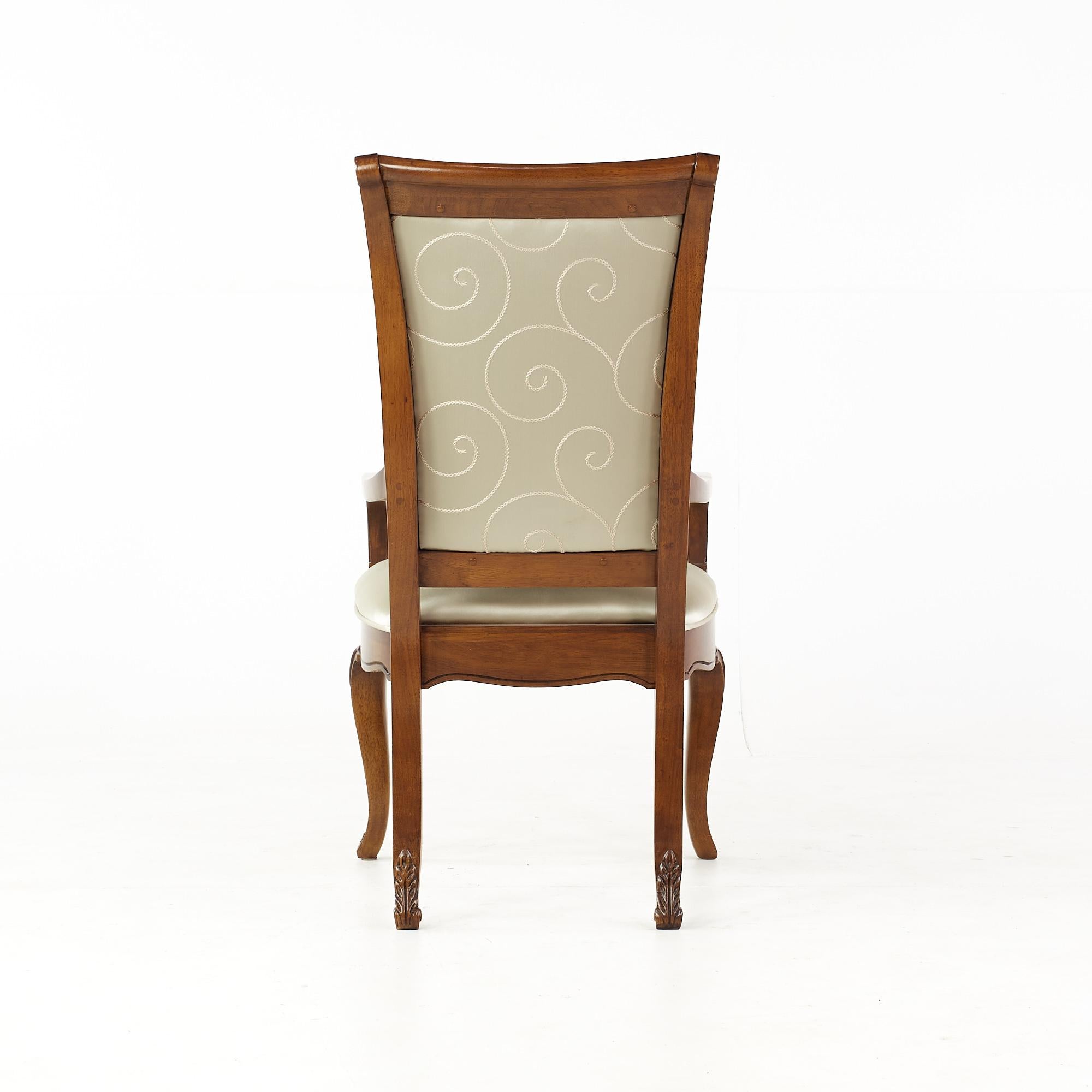 Thomasville Walnut Dining Chairs, Set of 6 For Sale 4