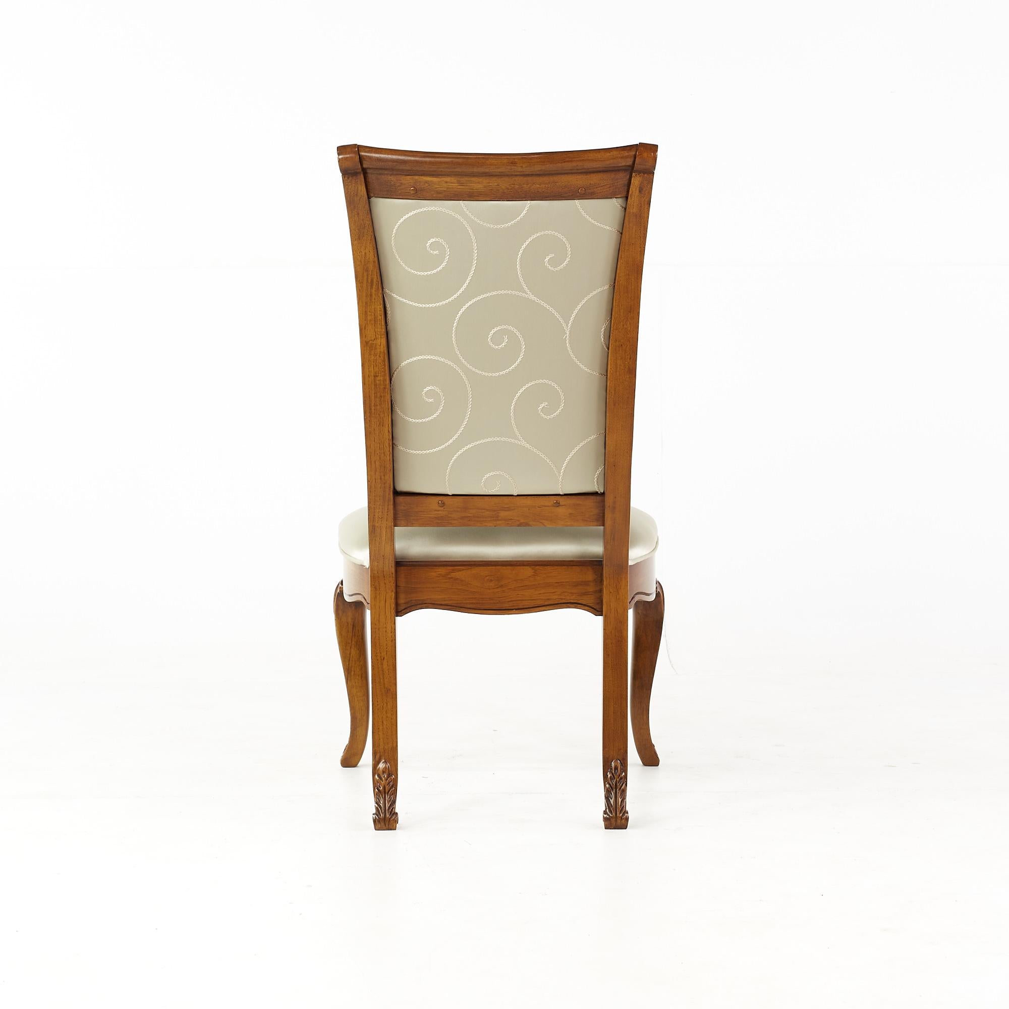 American Thomasville Walnut Dining Chairs, Set of 6 For Sale