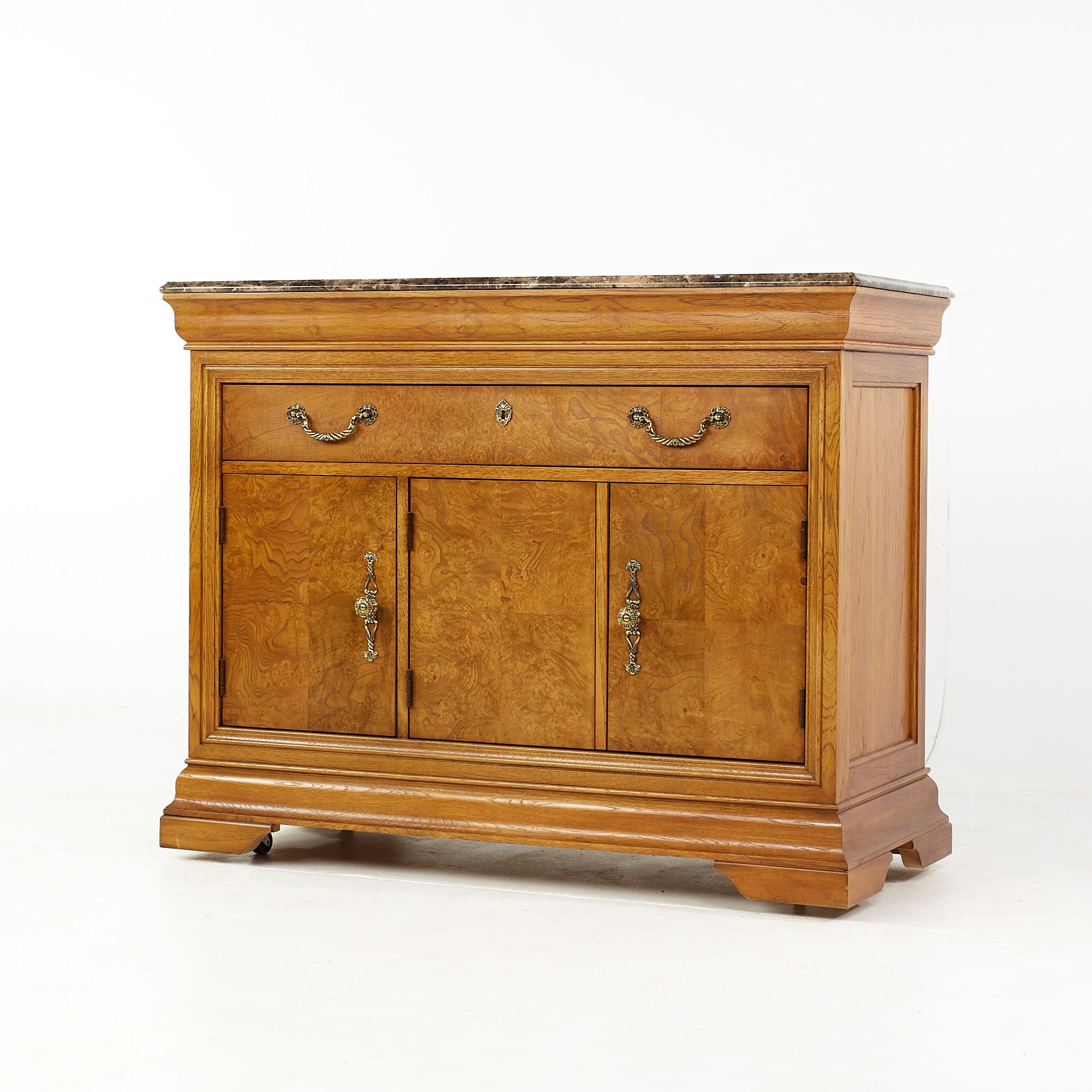 thomasville buffet with marble top