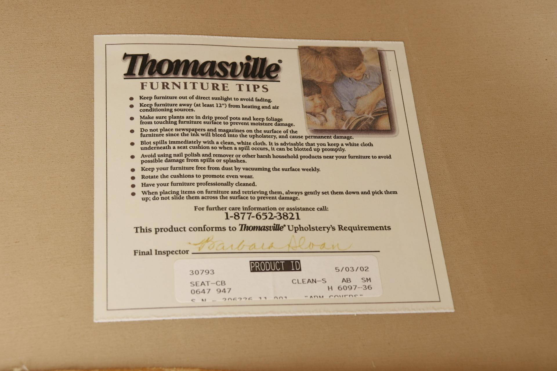 Thomasvillle Saddle Arm Sofa For Sale 2