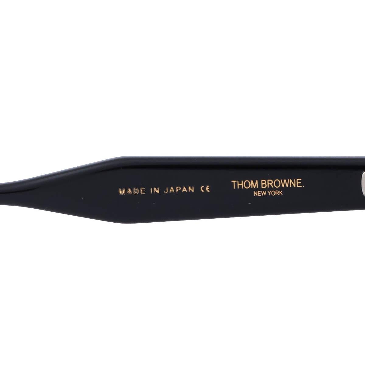 THOME BROWNE black acetate 508-A CAT-EYE Sunglasses In Excellent Condition For Sale In Zürich, CH