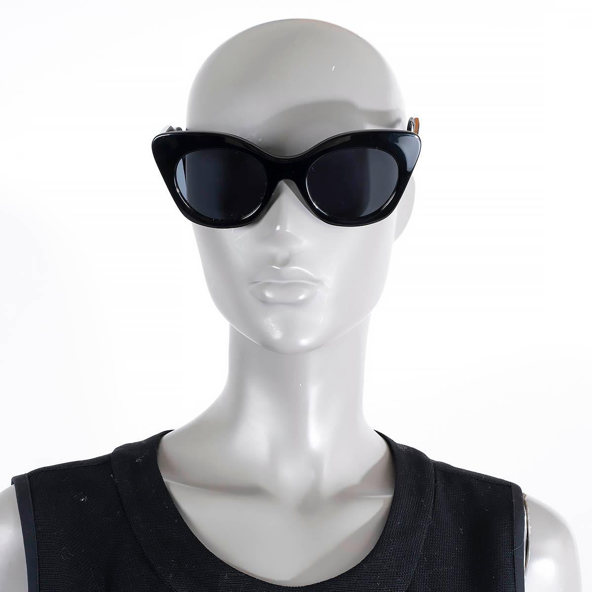 THOME BROWNE black acetate 508-A CAT-EYE Sunglasses For Sale 1