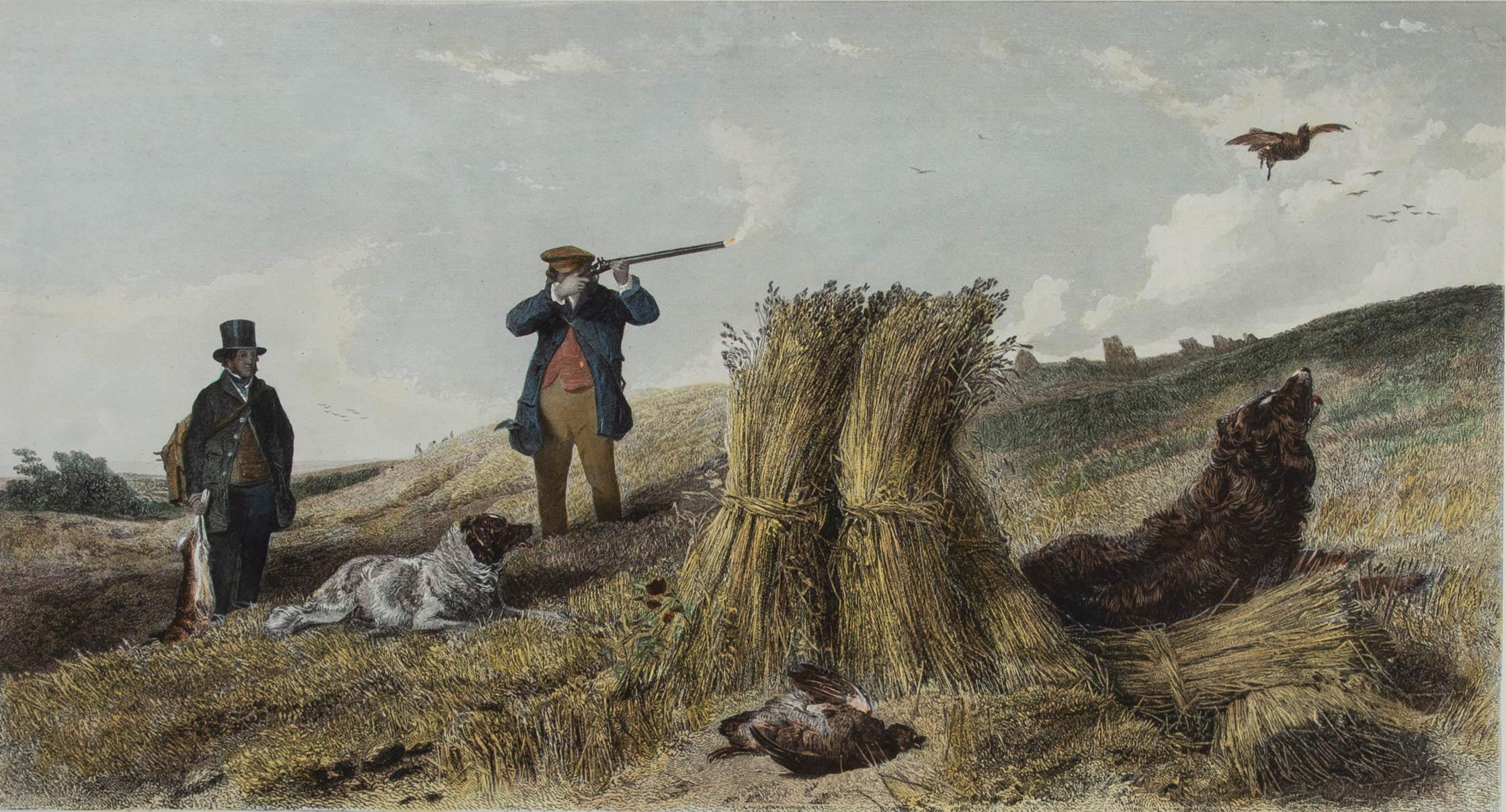Thompson after Richard Ansdell - 1852 Engraving, Partridge For Sale 1