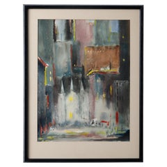 Thompson Church Cityscape Watercolor