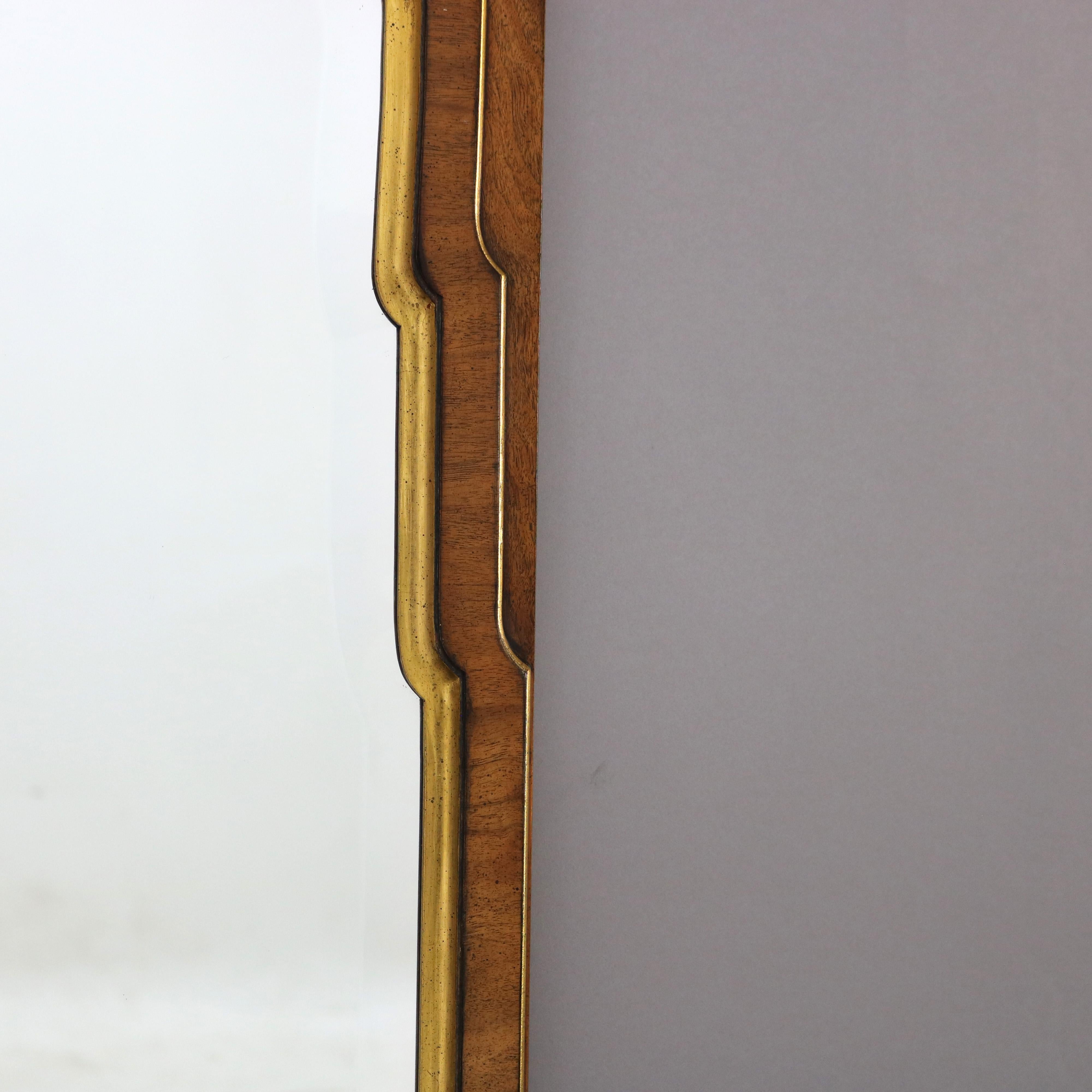 Miroir mural anglais de style Chippendale chinois en acajou et doré 20e siècle en vente 1