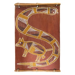 Thompson Yulidjirri Australian Indigenous Aboriginal Art Original Bark Painting