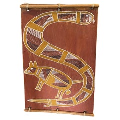 Thompson Yulidjirri Australian Indigenous Aboriginal Art Original Bark Painting