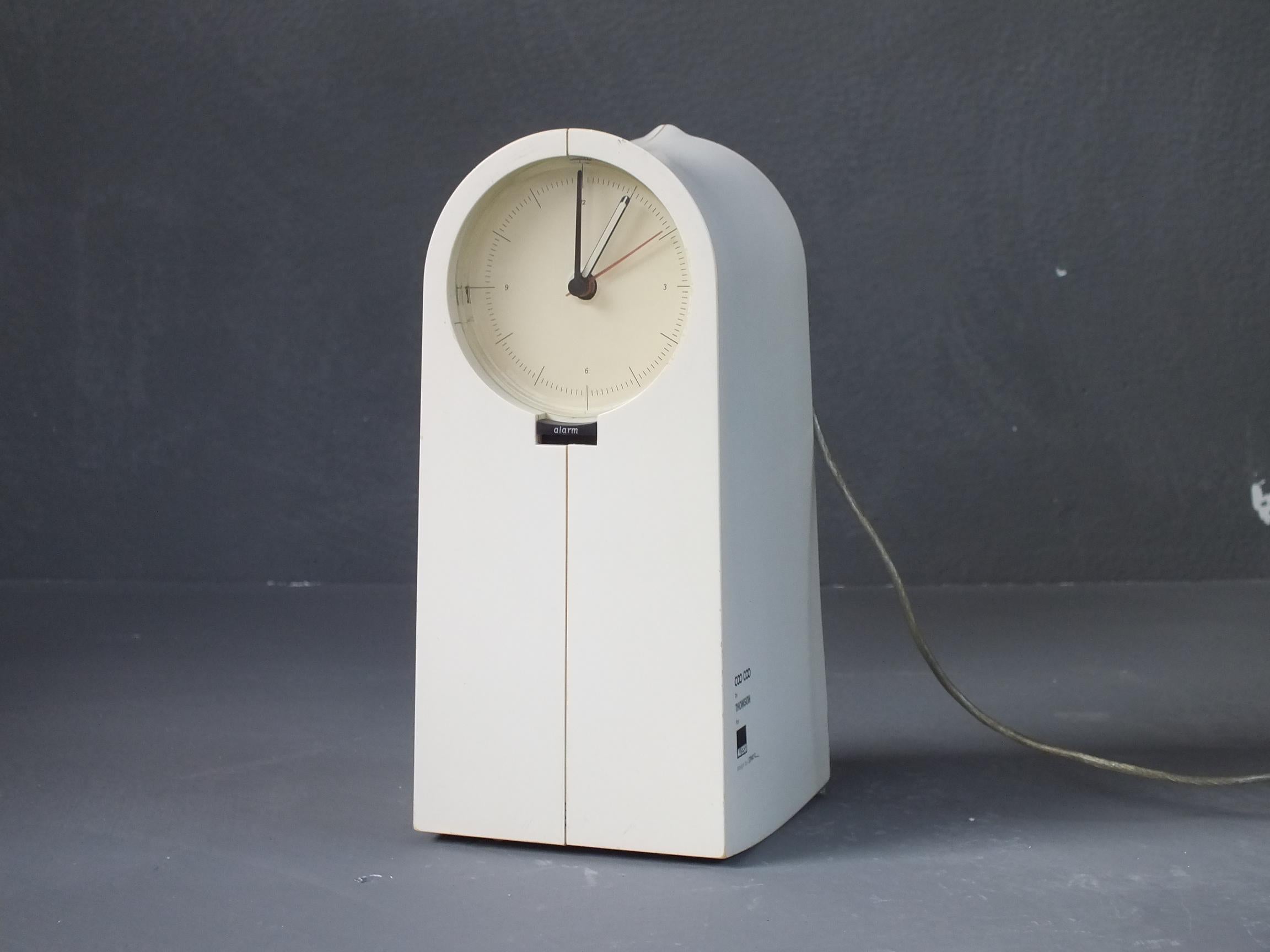 Thomson prod. ALESSI-Uhr Radio Coo von Pilippe Starck Design Jahr 1994 (Kunststoff) im Angebot