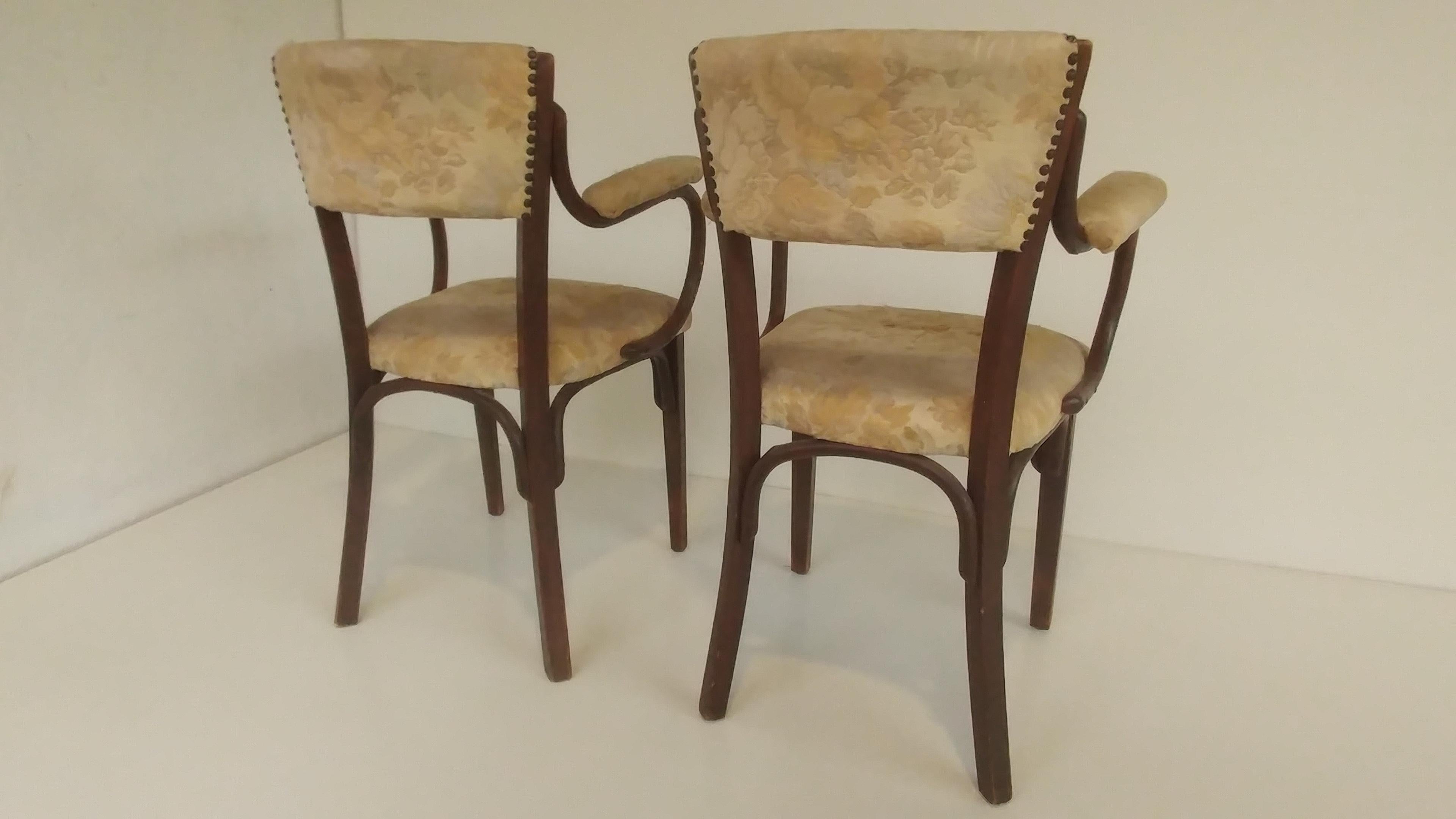 Czech Thonet 2 Chairs . For Sale