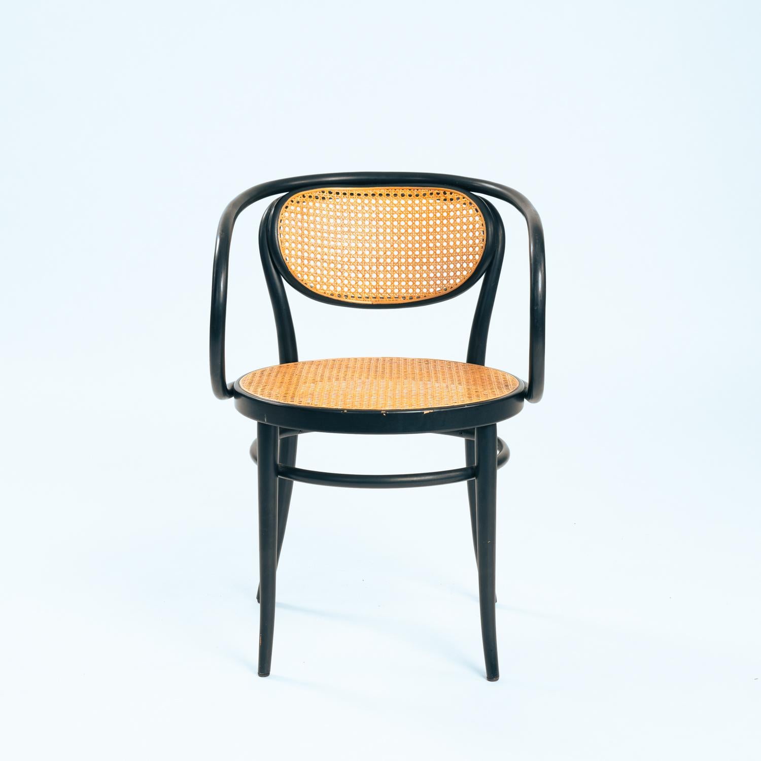 Thonet 210R & 214RF chaises à sangles en hêtre courbé, set de 2 en vente 4