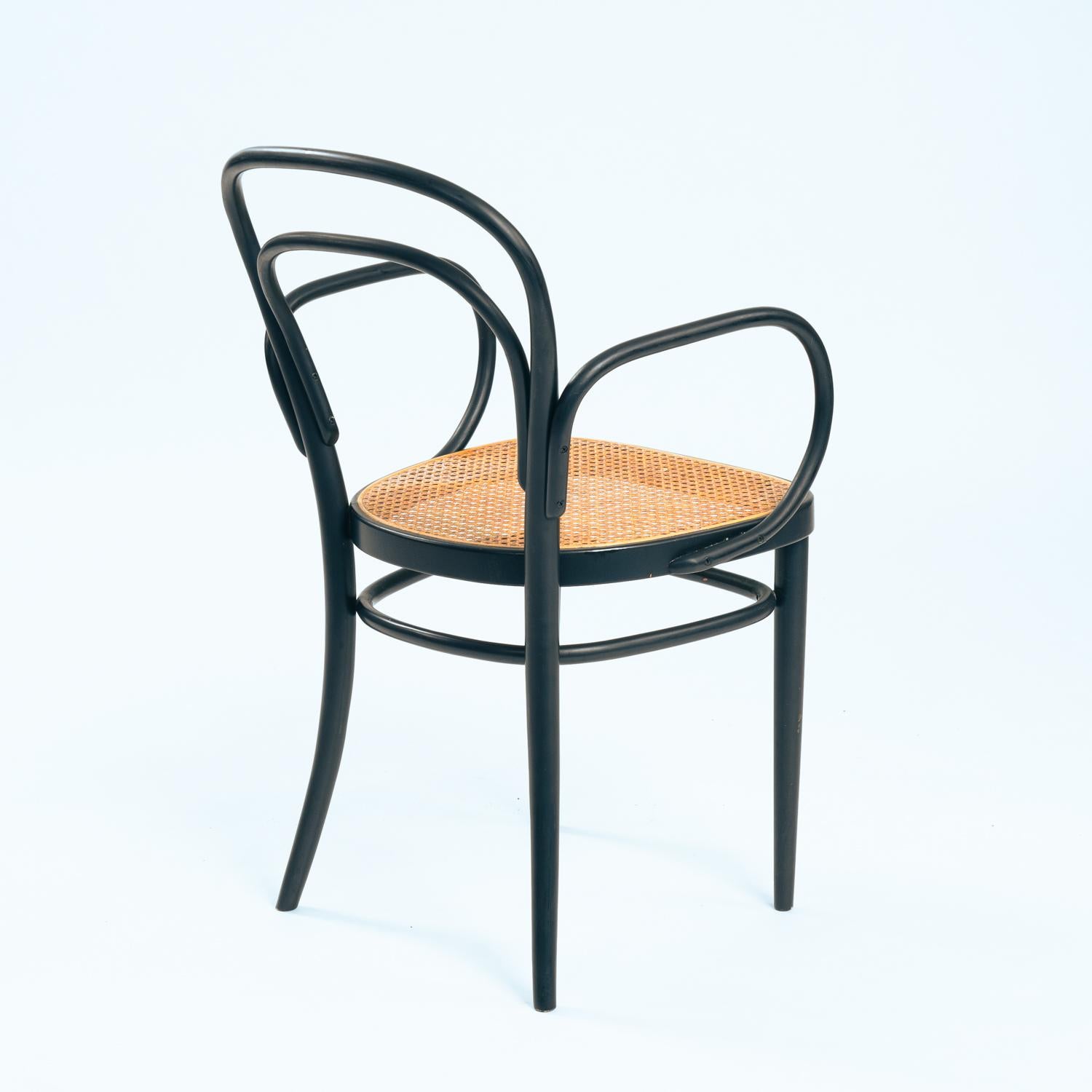 Autrichien Thonet 210R & 214RF chaises à sangles en hêtre courbé, set de 2 en vente