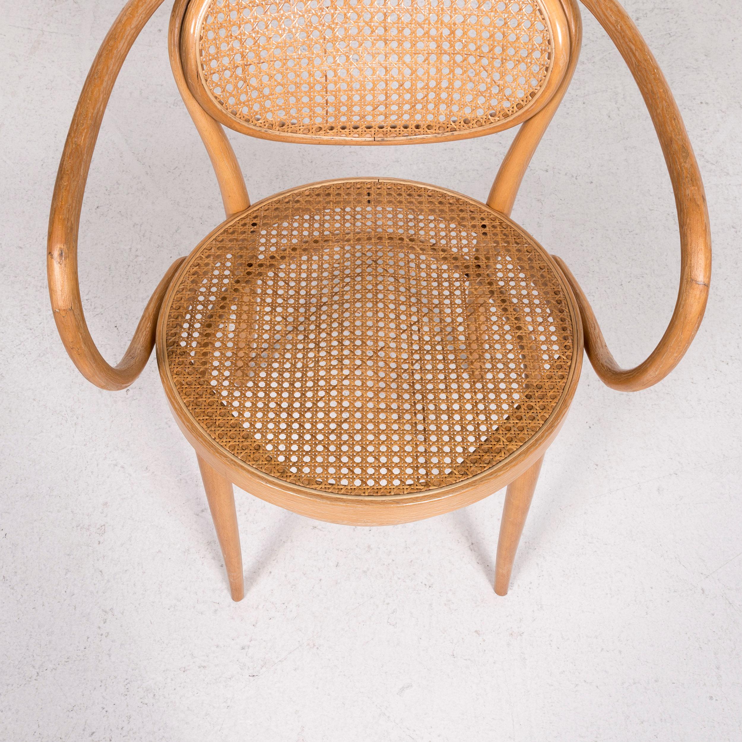 European Thonet 210R Wood Rattan Chair