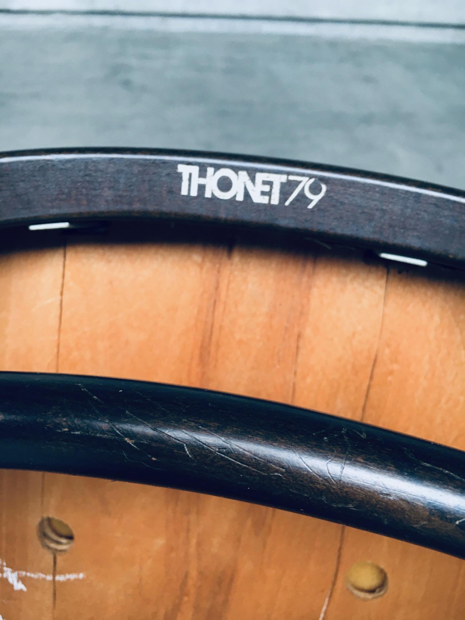 Thonet 79 Modell 207R „Long John“ Esszimmerstühle, 1979 im Angebot 12