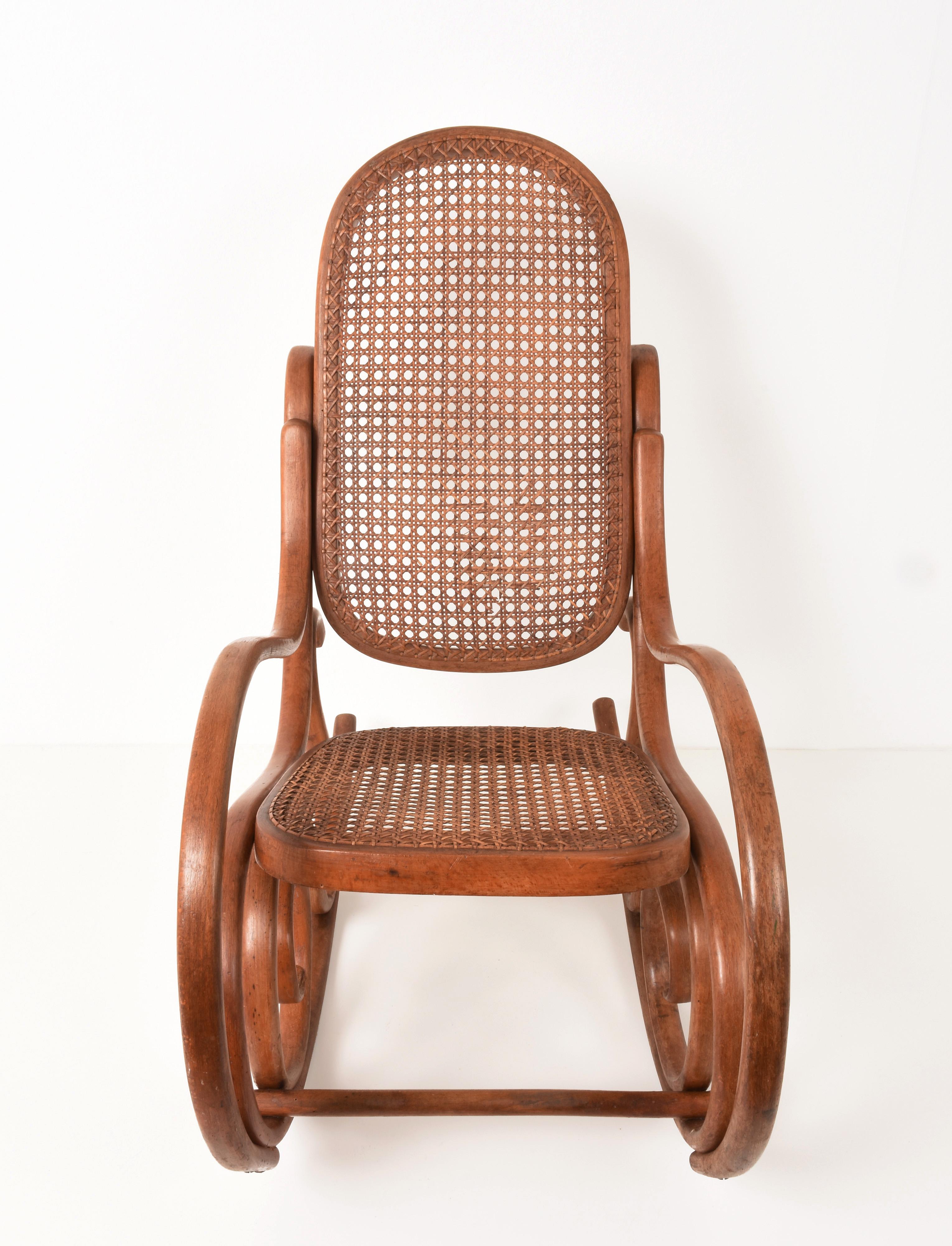 old cane rocking chair value