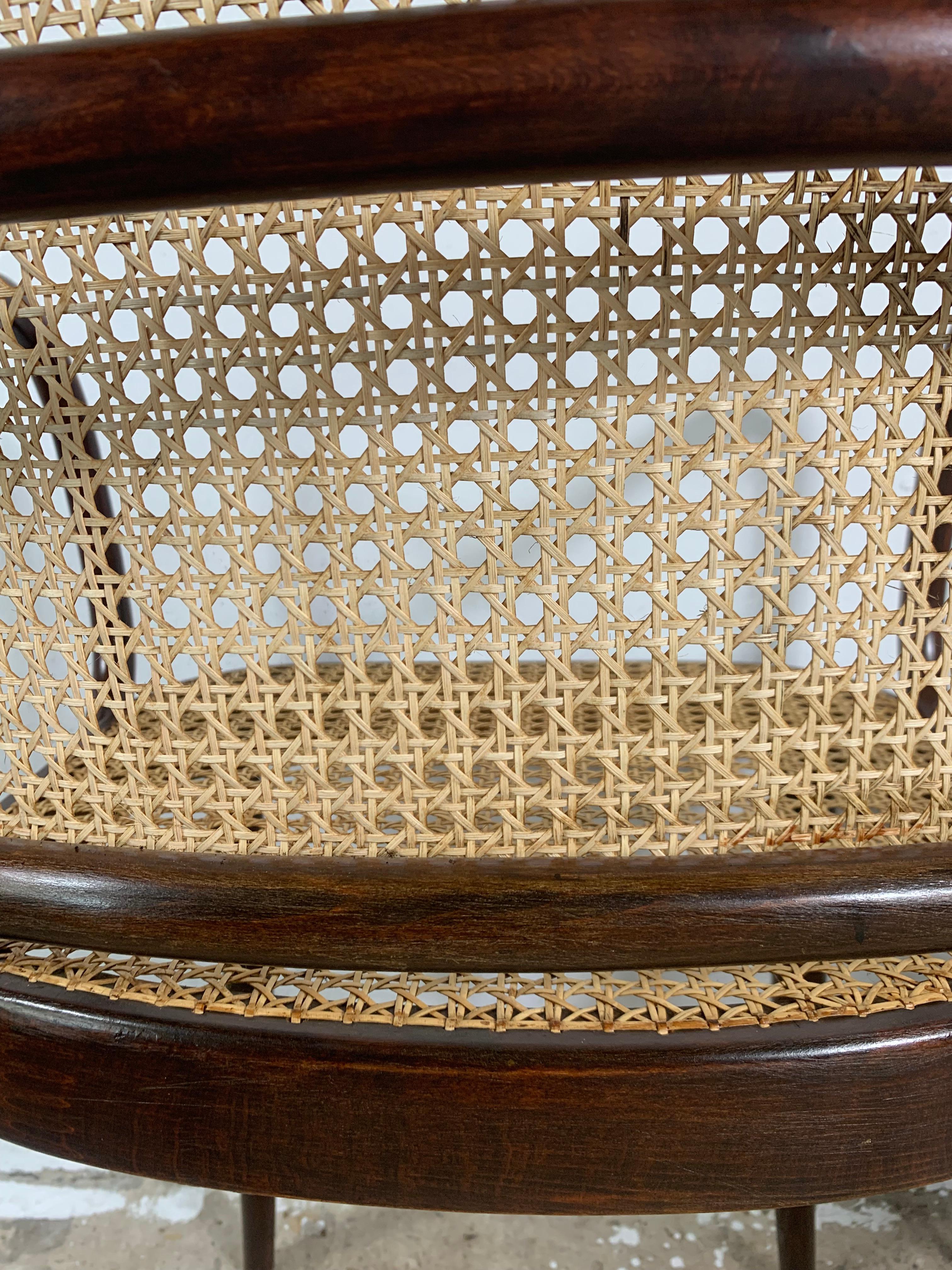Thonet A811, 1930s, Rattan, Vintage - set of 2 For Sale 5