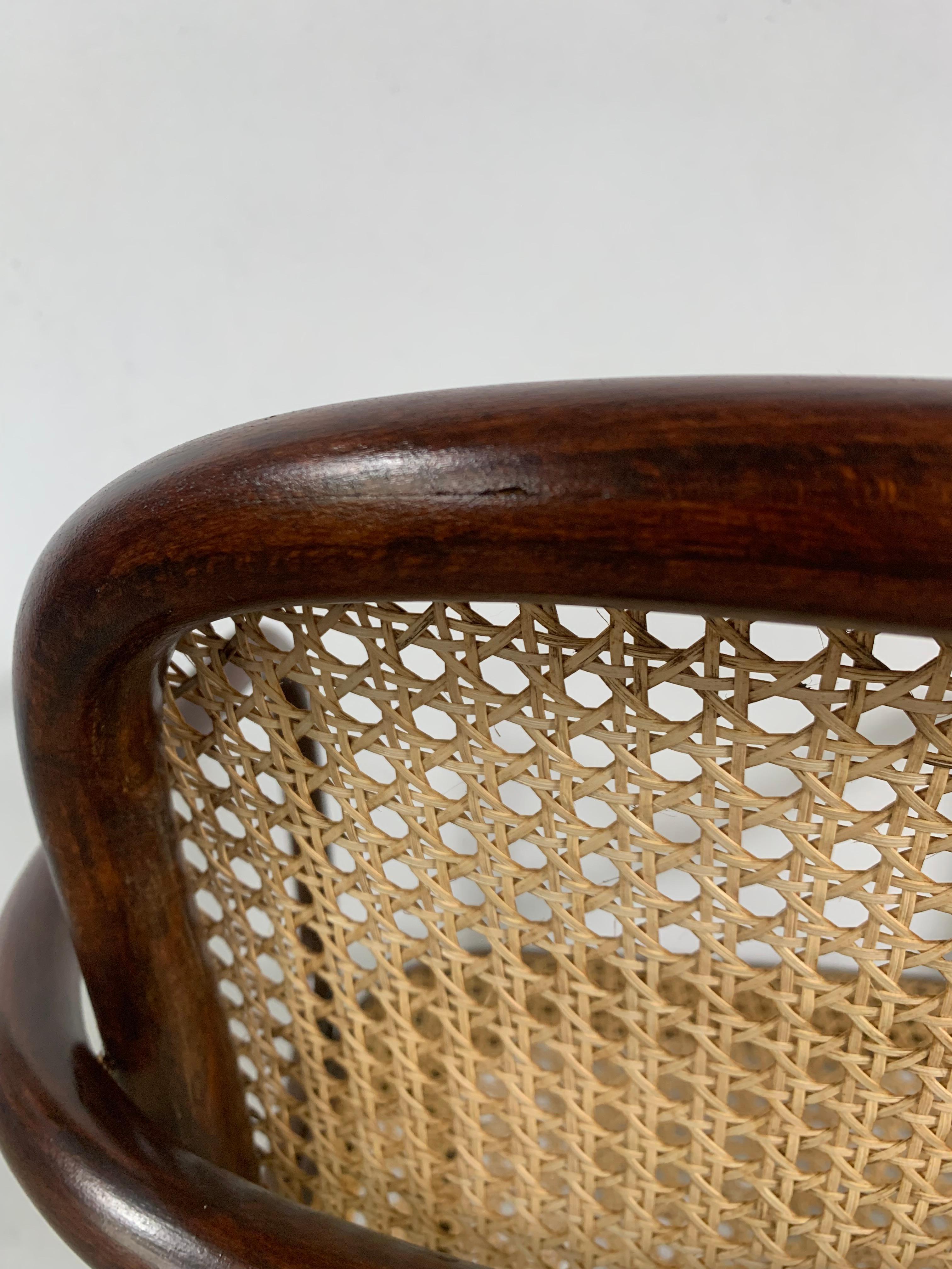 Thonet A811, 1930s, Rattan, Vintage - set of 2 For Sale 6