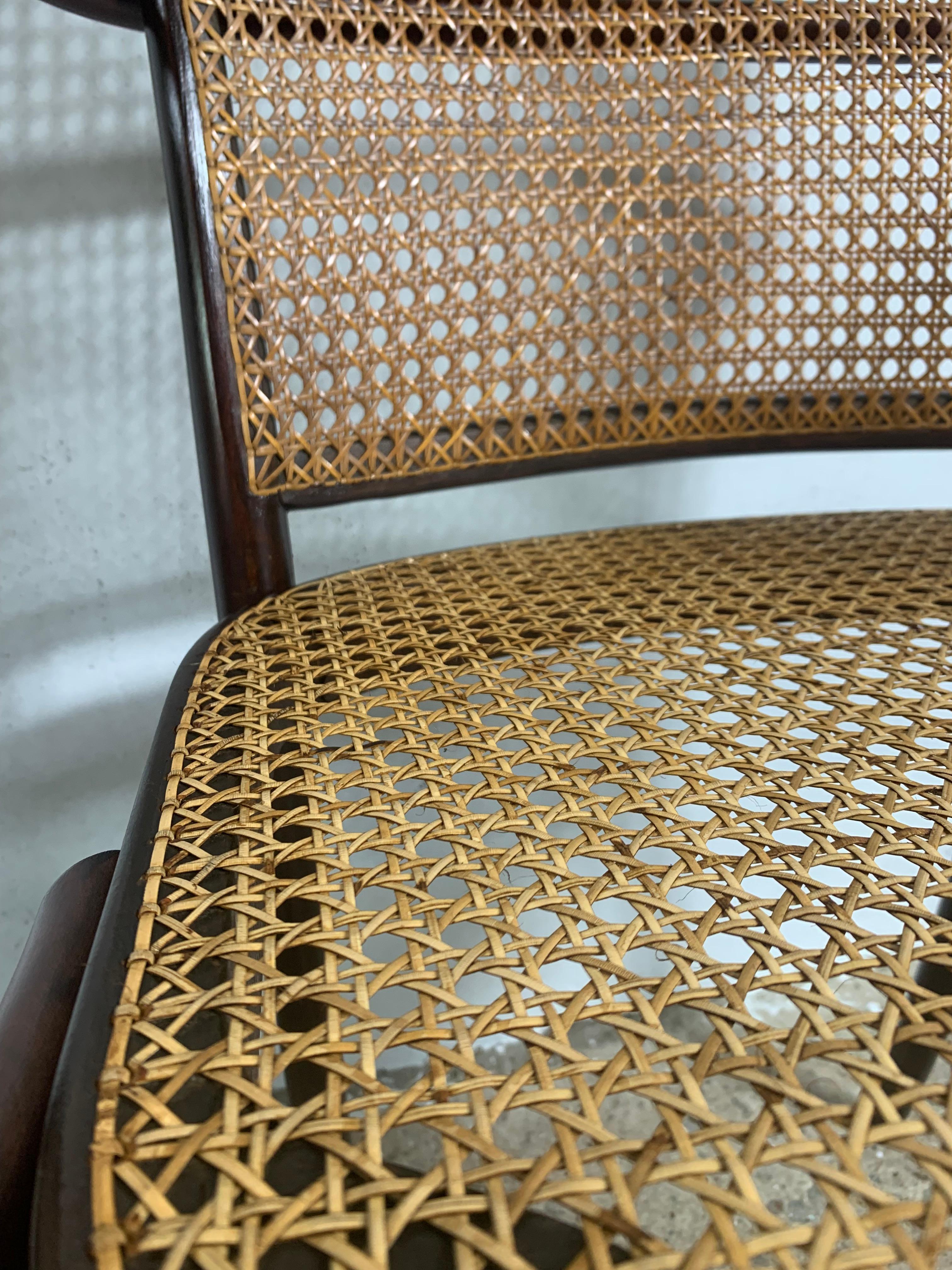 Thonet A811, 1930s, Rattan, Vintage - set of 2 In Good Condition For Sale In Bunnik, NL
