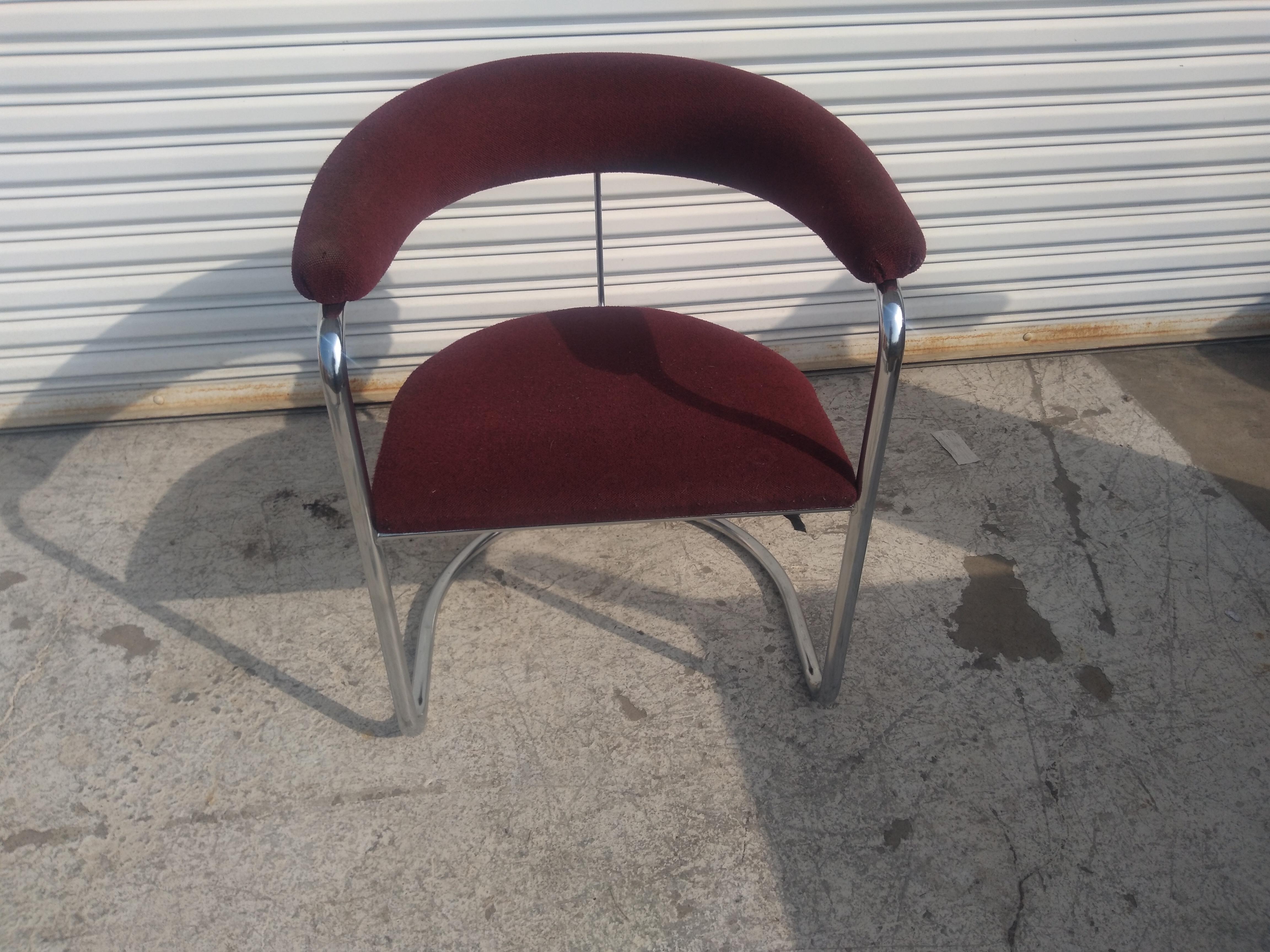 Thonet Anton Lorenz Cantilevered Chrome Armchair For Sale 1