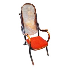 Thonet Armchair N 6351 High Backrest with Viennese Straw, 19th Century