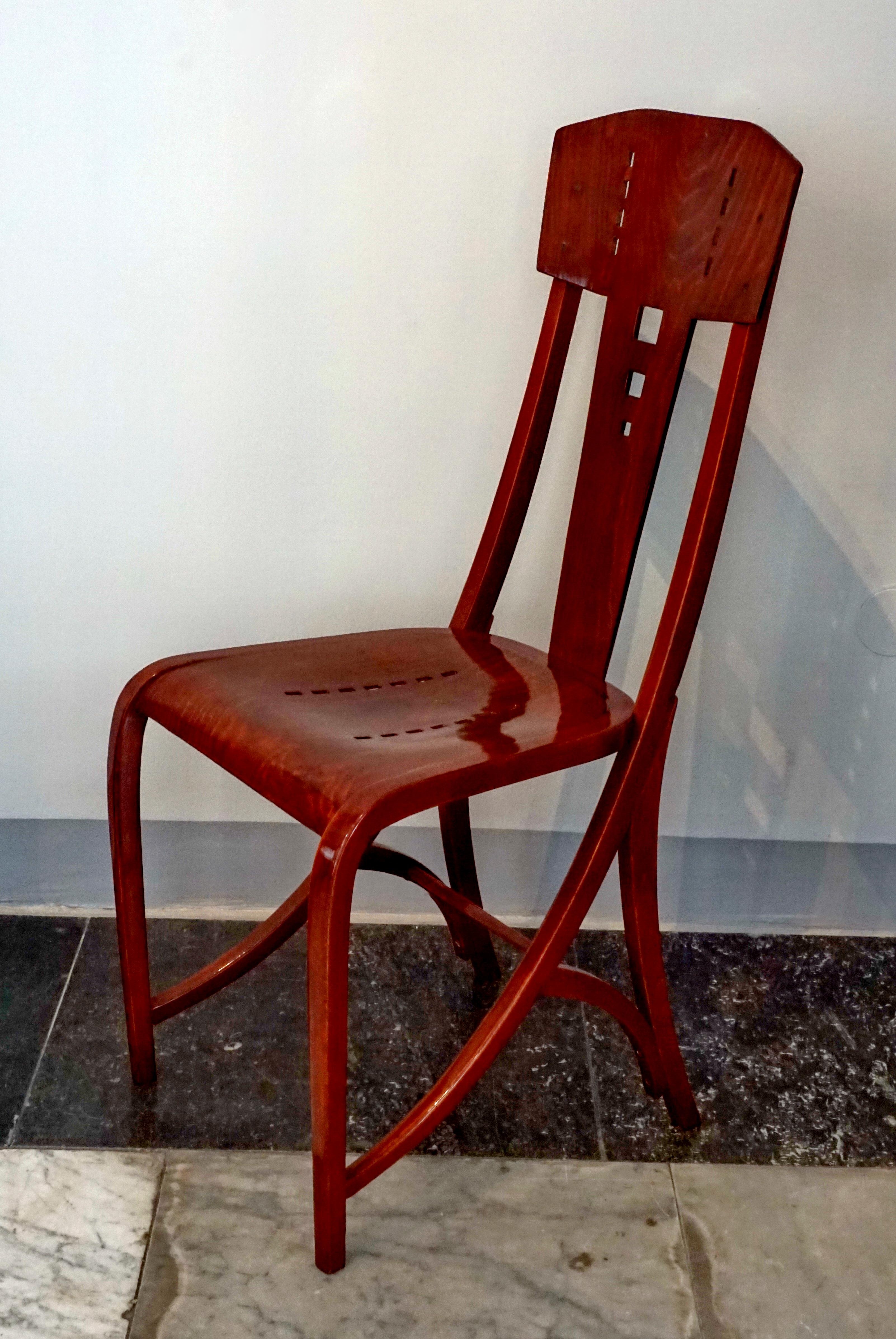 Austrian Thonet Art Nouveau Bentwood Chair Model 512, Vienna, circa 1904