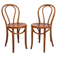 Thonet Attr. Bentwood Side Chairs, Pair