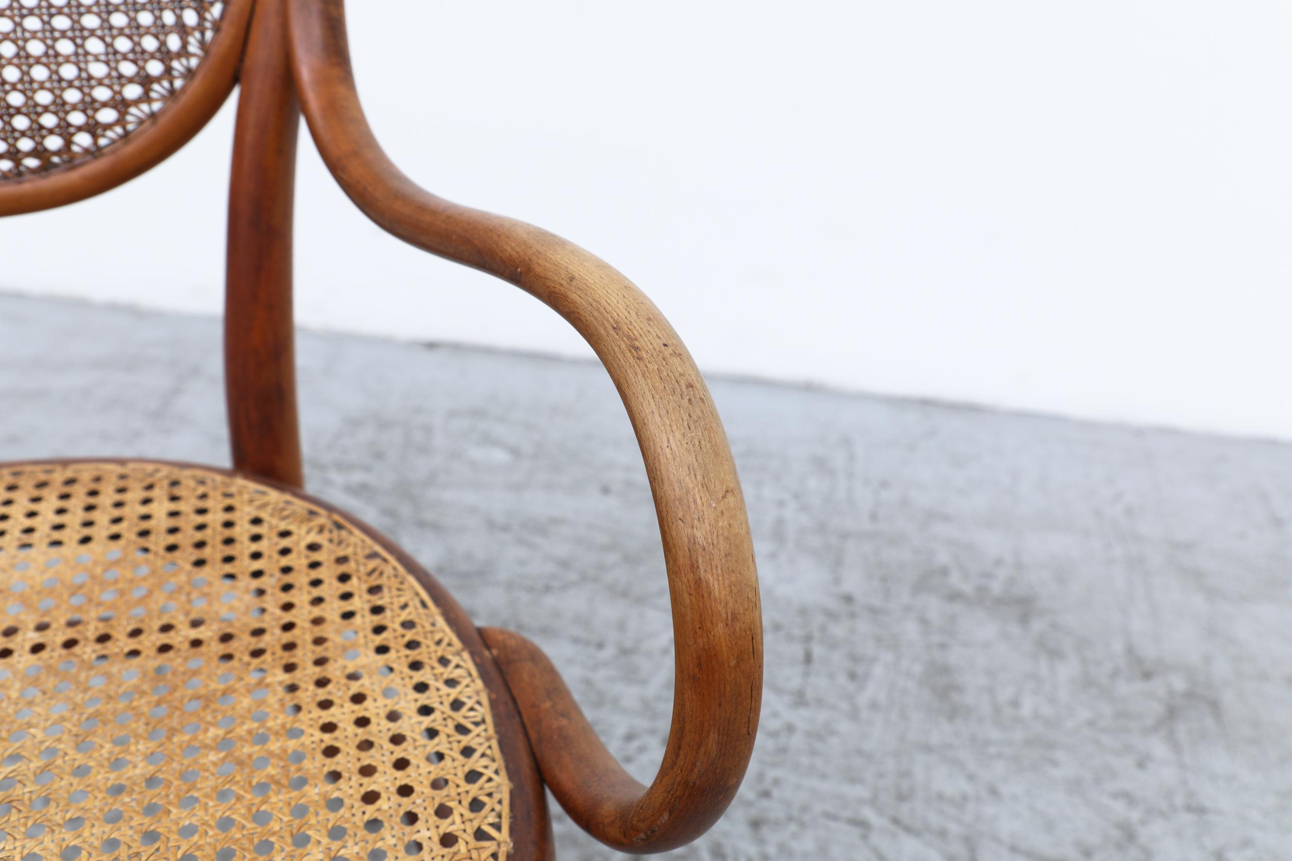 Authentic Thonet No. 11 ½  Caned Bistro Arm Chair, 1881-1919 5
