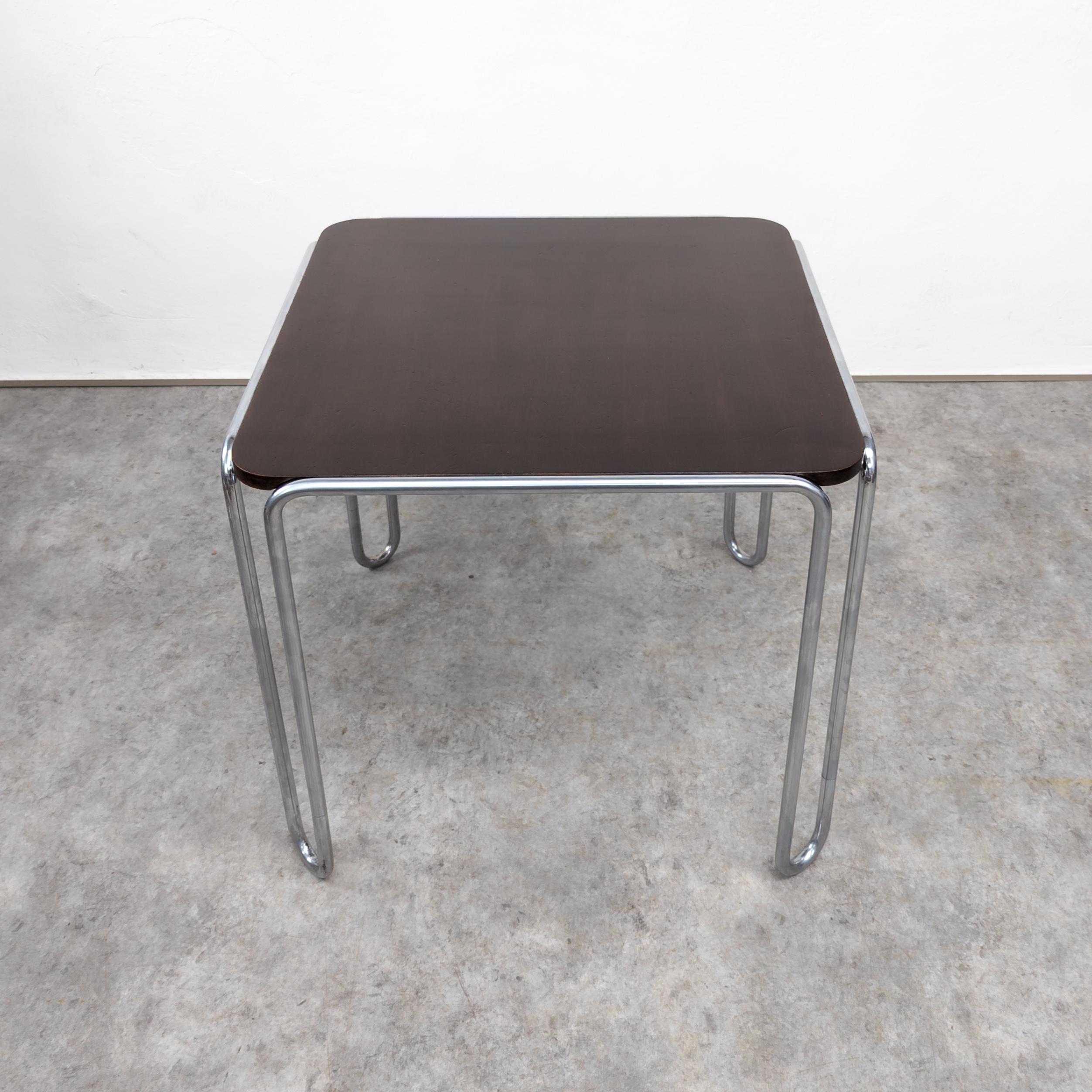 Bauhaus Thonet B 10 tubular steel table by Marcel Breuer  For Sale
