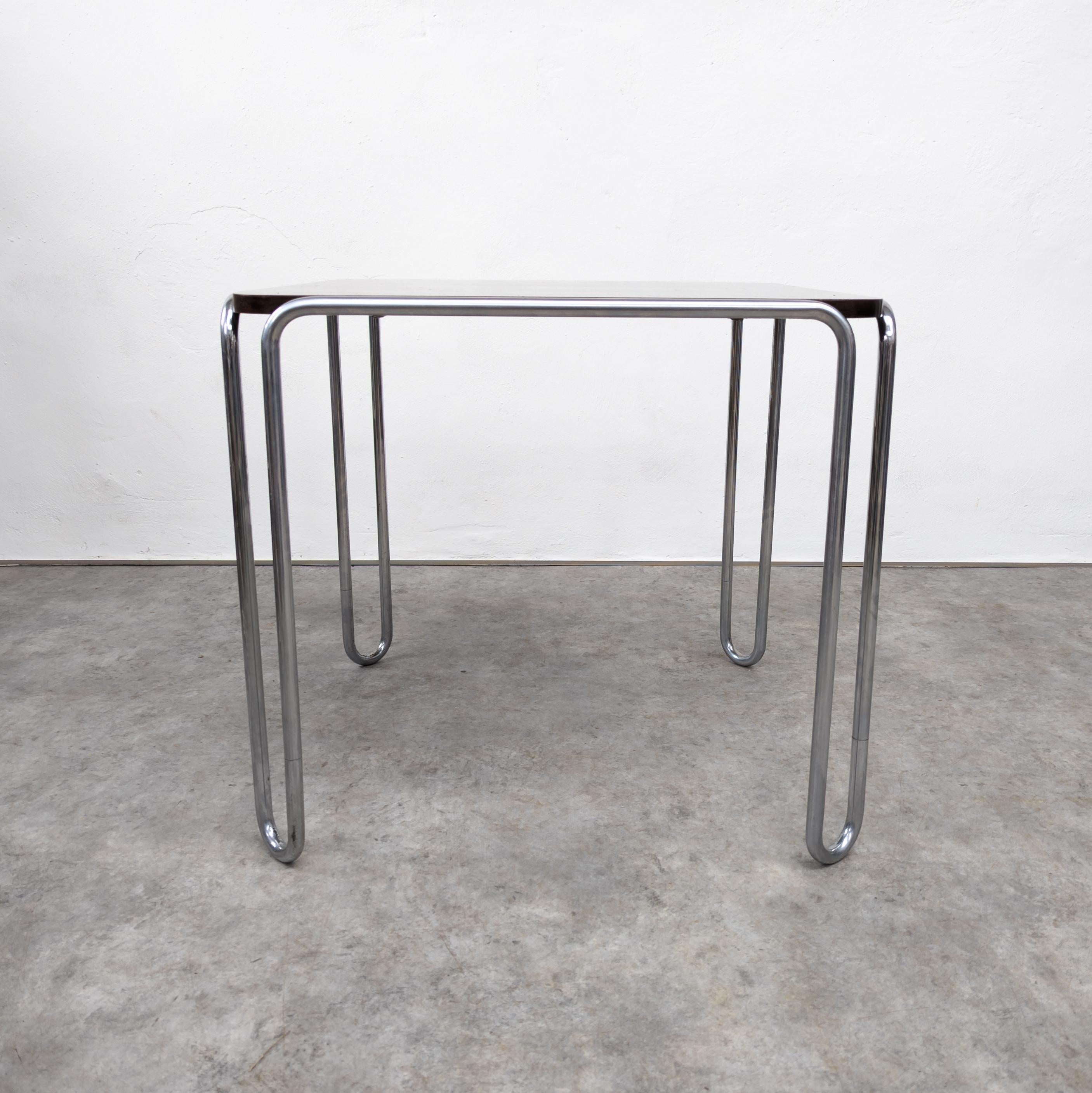 Czech Thonet B 10 tubular steel table by Marcel Breuer  For Sale