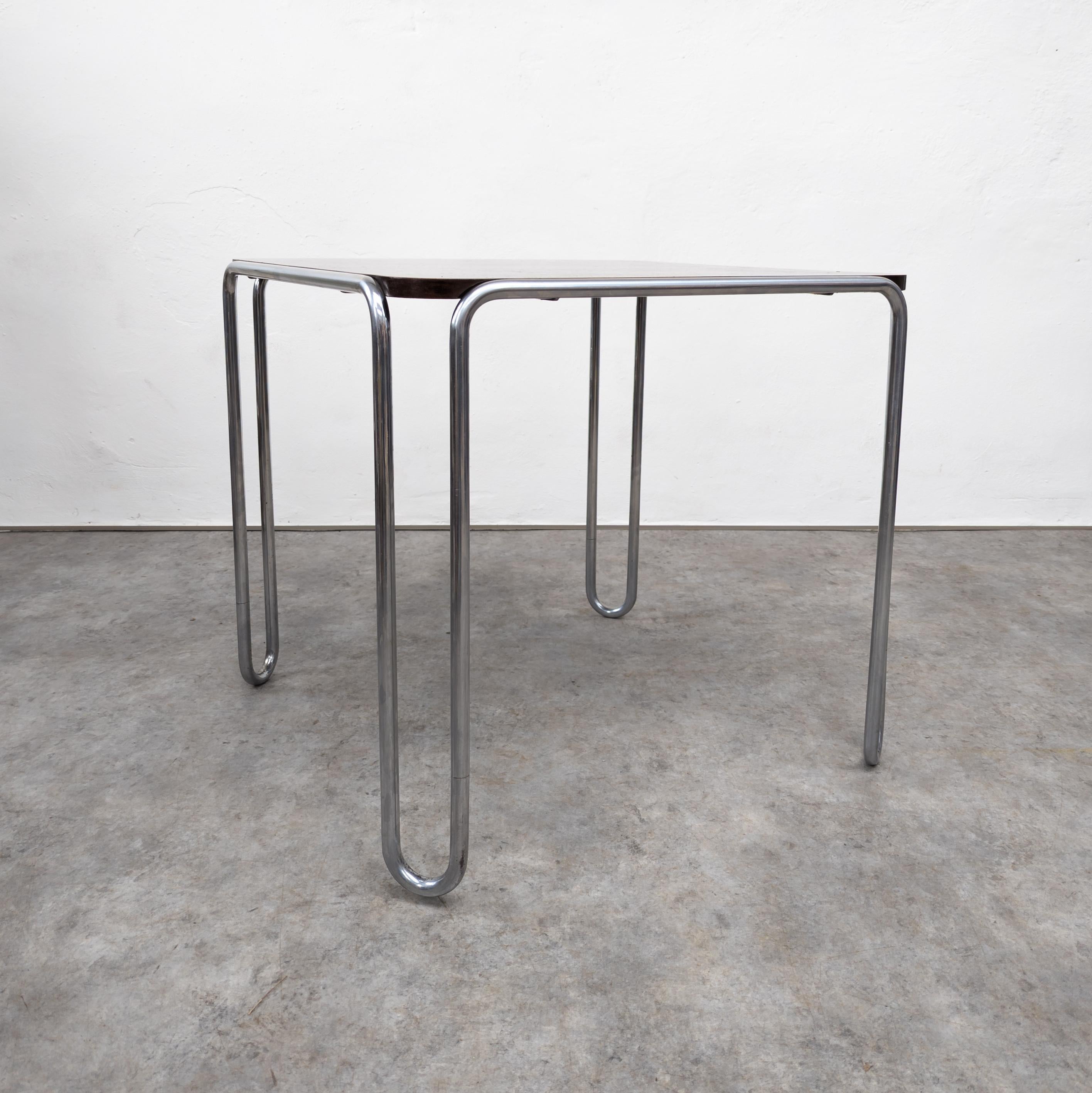 Mid-20th Century Thonet B 10 tubular steel table by Marcel Breuer