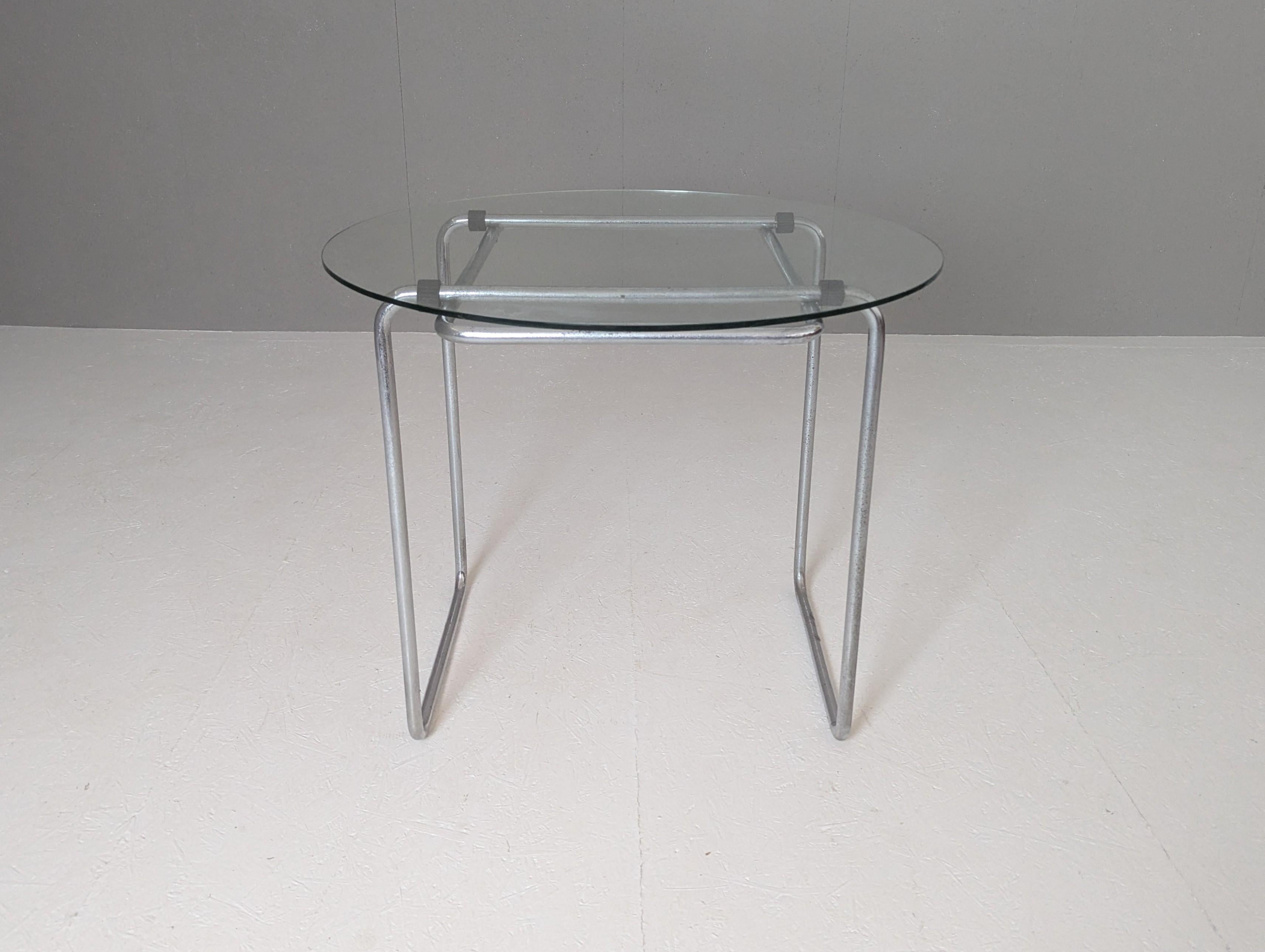 Steel Thonet B 18 Table by Marcel Breuer, 1930s For Sale