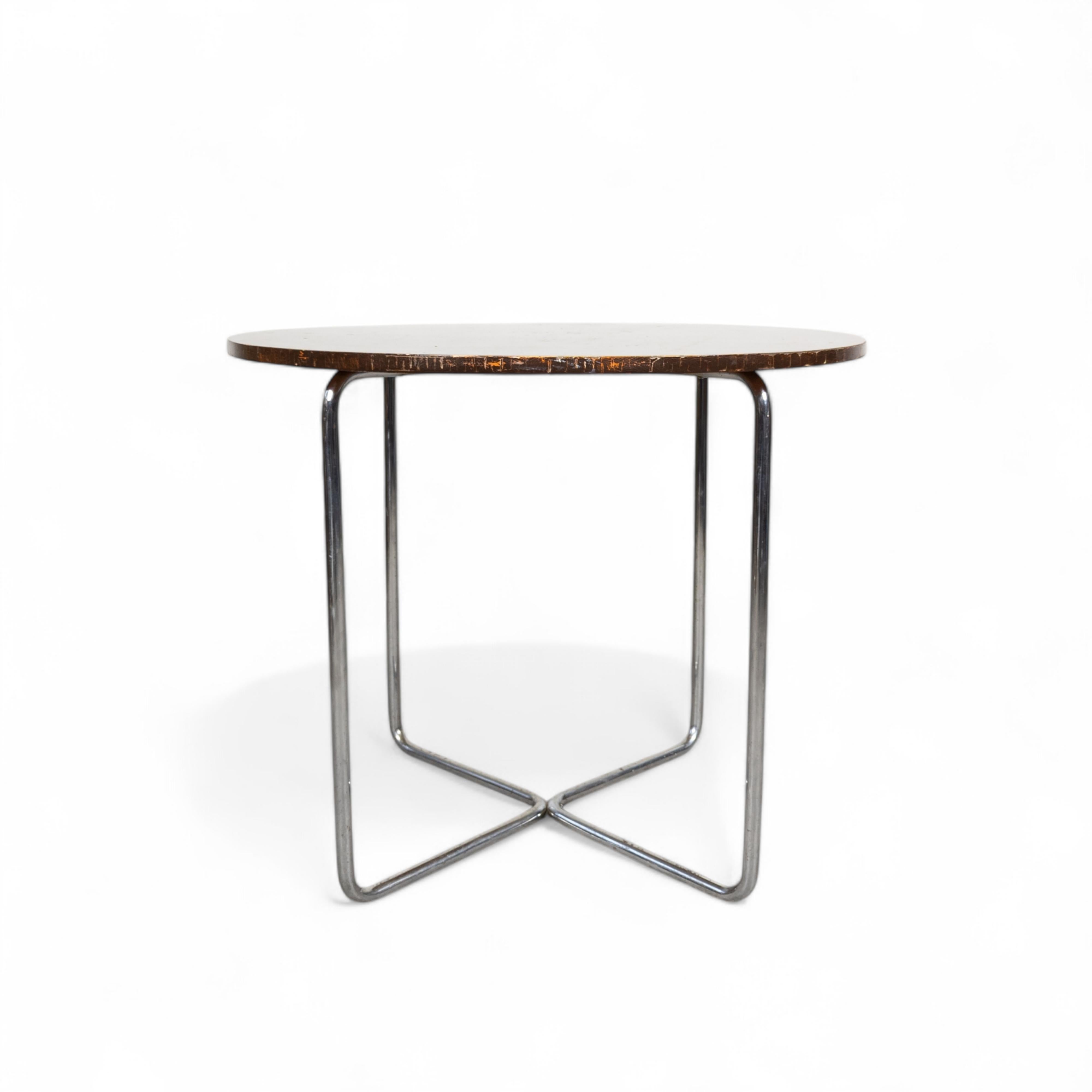 Mesa Thonet B 27 de acero tubular de Marcel Breuer en Bueno Estado en PRAHA 5, CZ