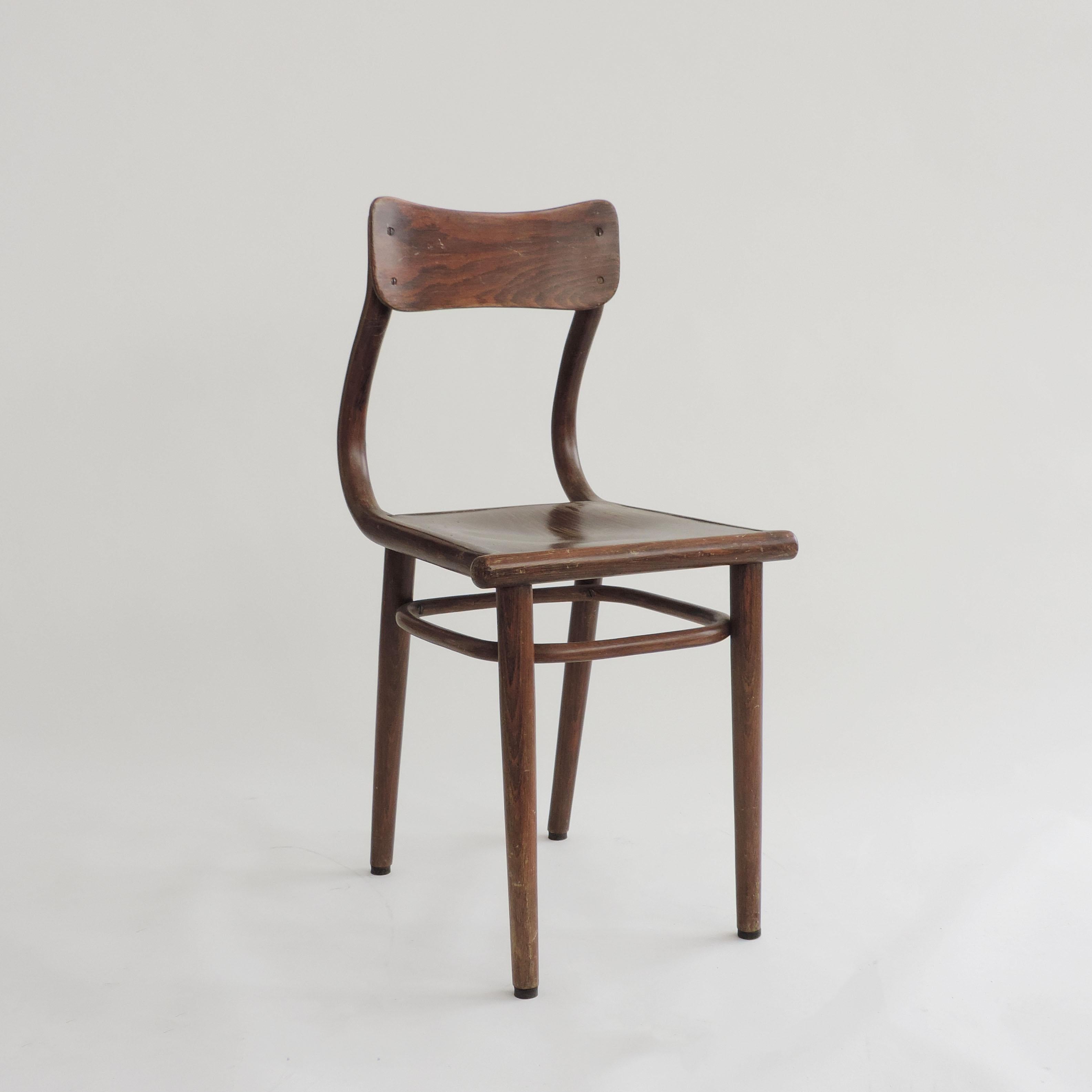 Bauhaus Thonet B791 Desk Chair in Bent Wood, Austria, 1930s