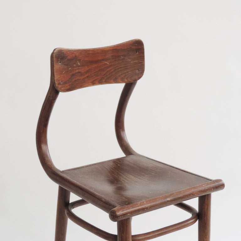 Thonet B791 Desk Chair in Bent Wood, Austria, 1930s In Good Condition In Milan, IT
