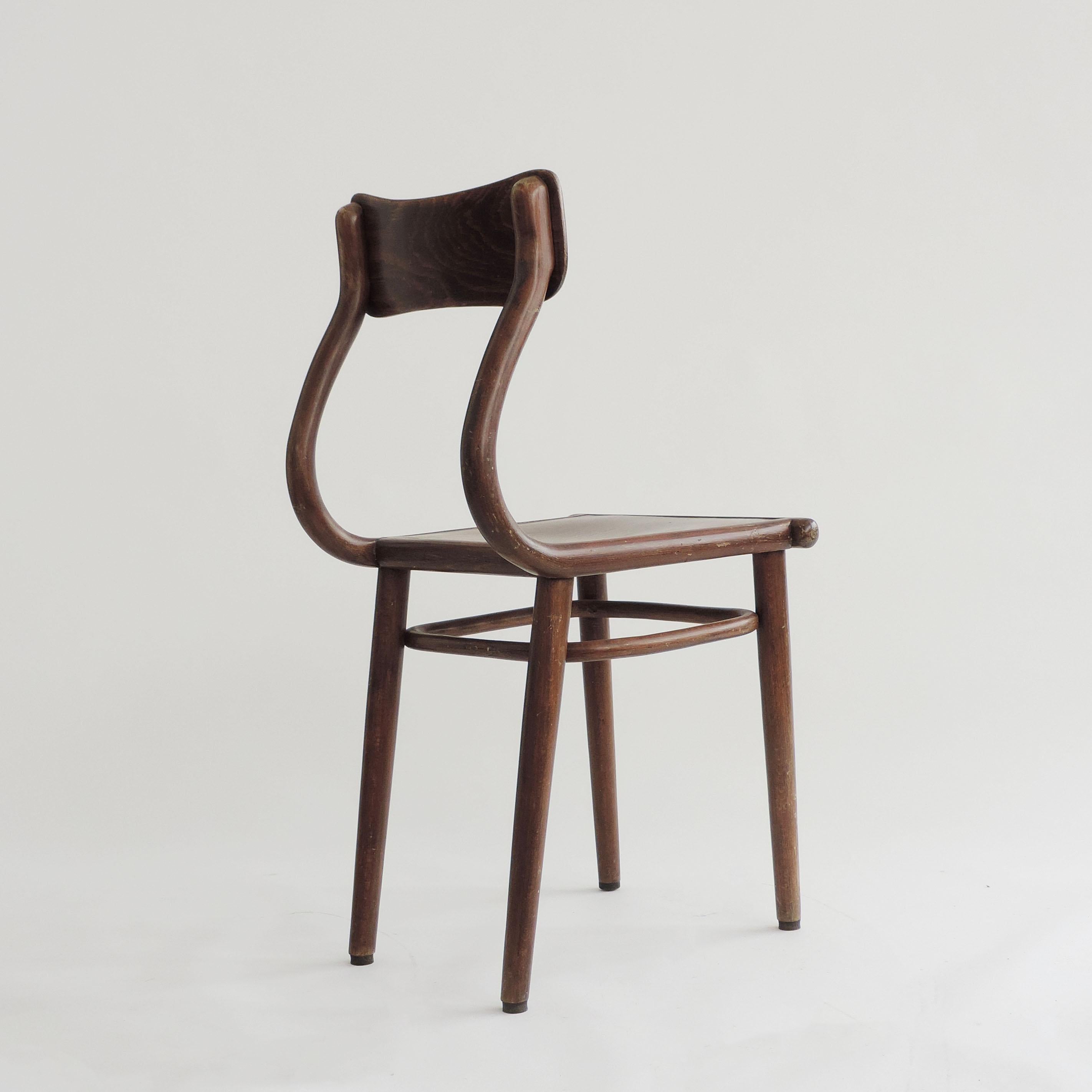 Beech Thonet B791 Desk Chair in Bent Wood, Austria, 1930s