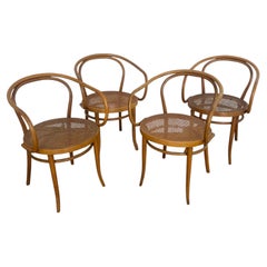 Conjunto de sillones Stendig B9 de madera curvada, diseñados por Michel Thonet