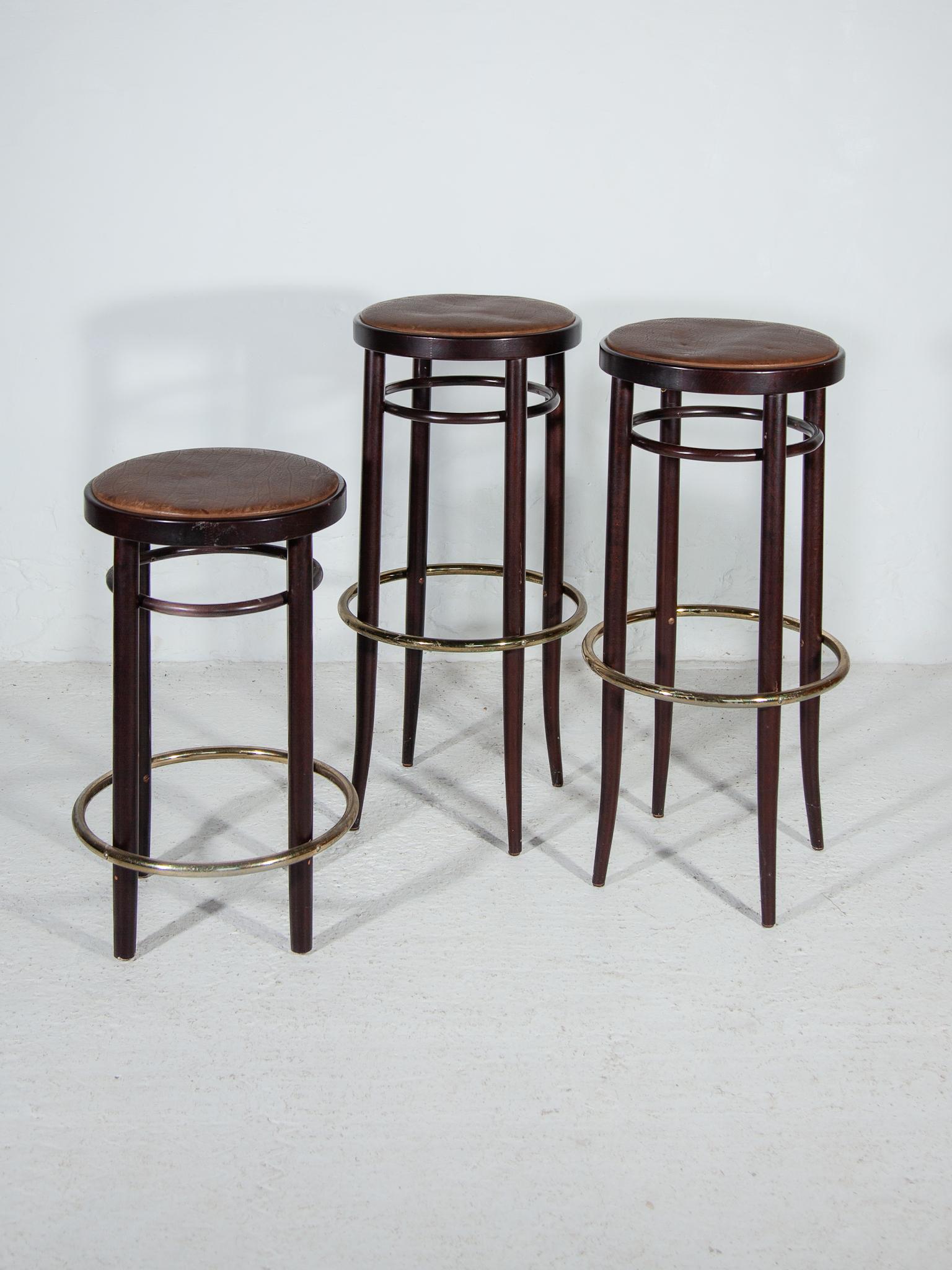 Thonet Bar Stools, 1970s set of Two, Austria For Sale 6