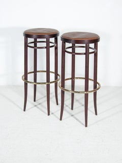Thonet Bar Stools, 1970s set of Two, Austria