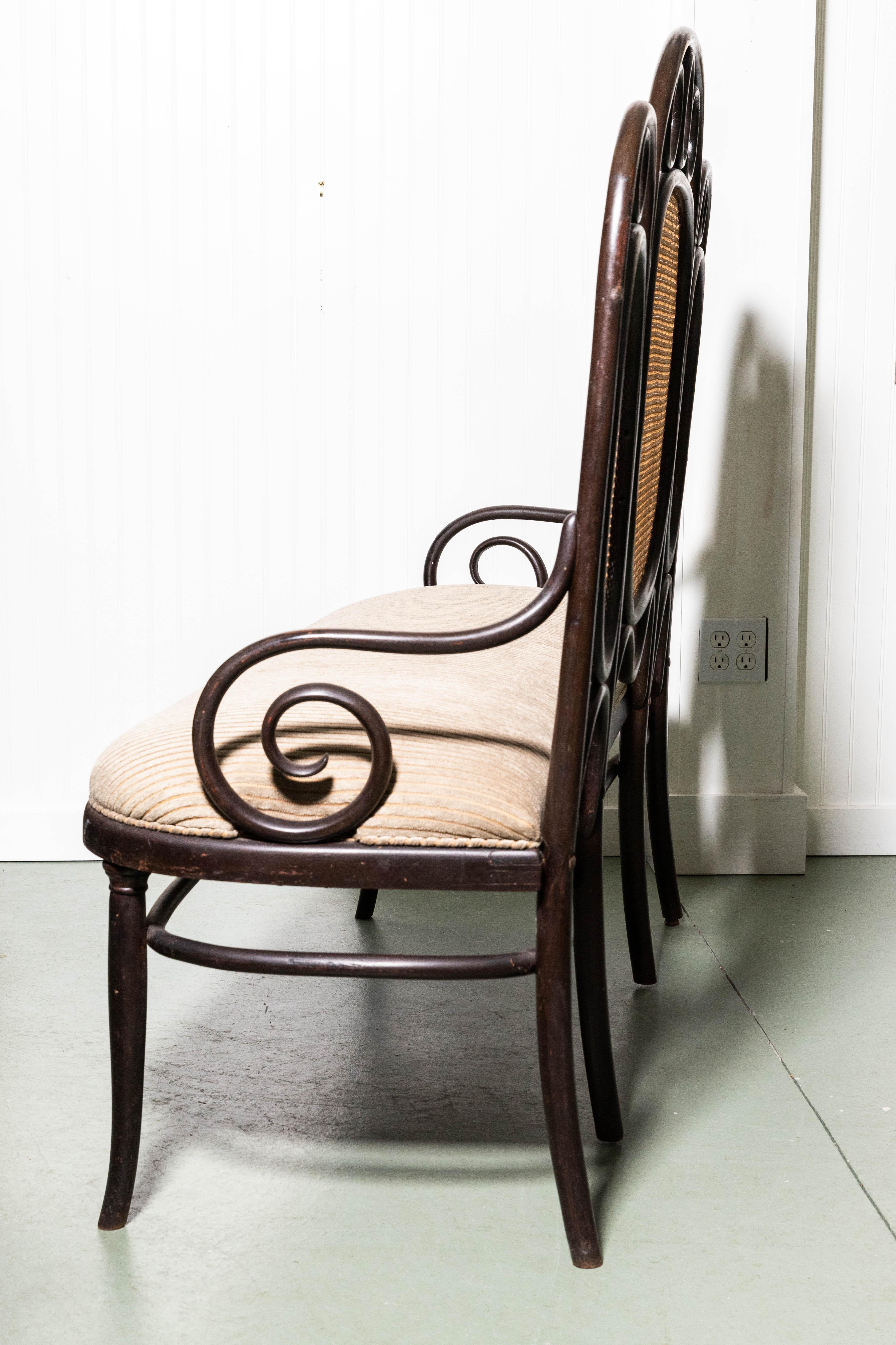 Thonet Bench by Gebruder Thonet In Good Condition In Southampton, NY