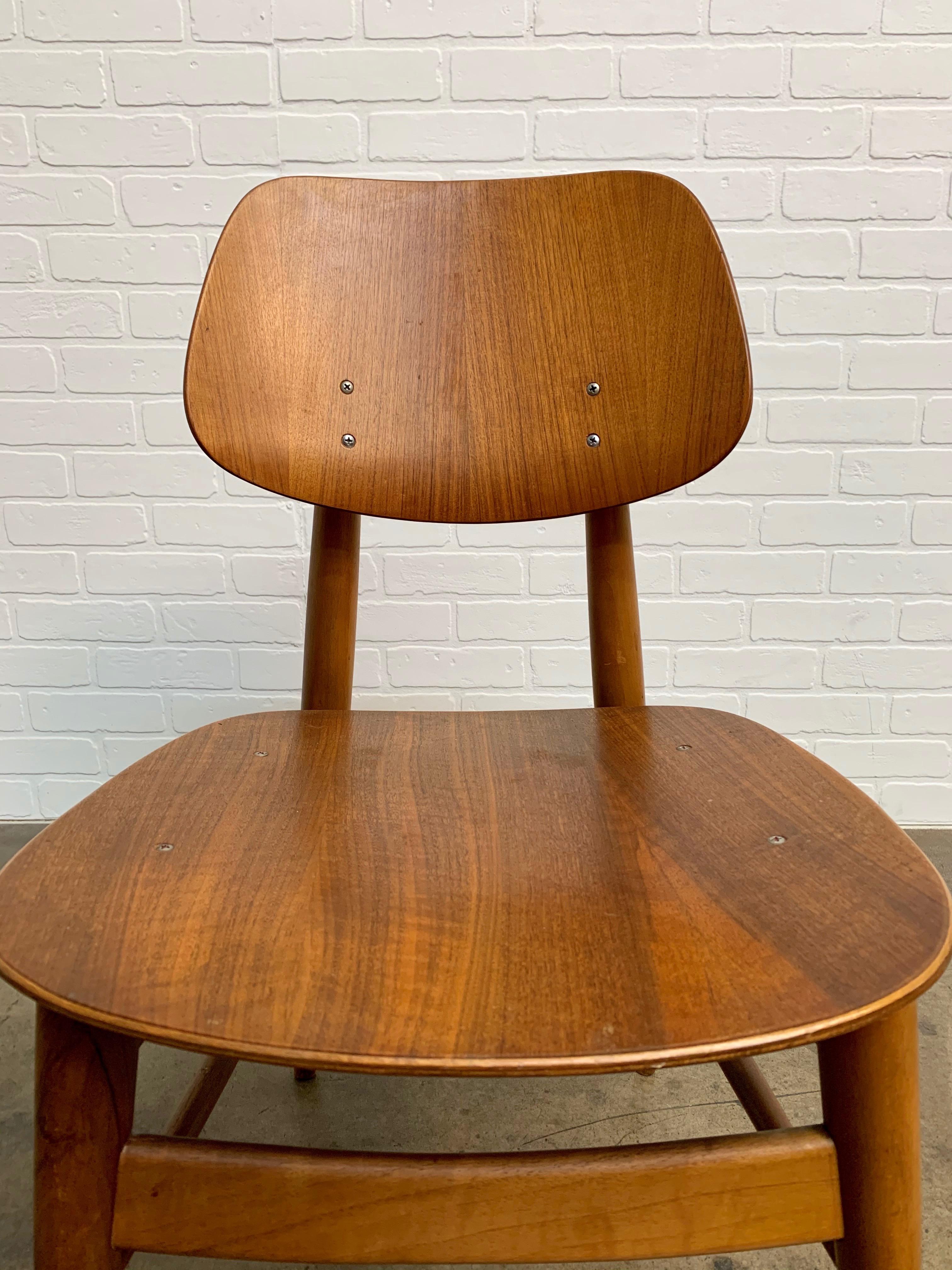 Thonet Bent Walnut Plywood Chairs 1