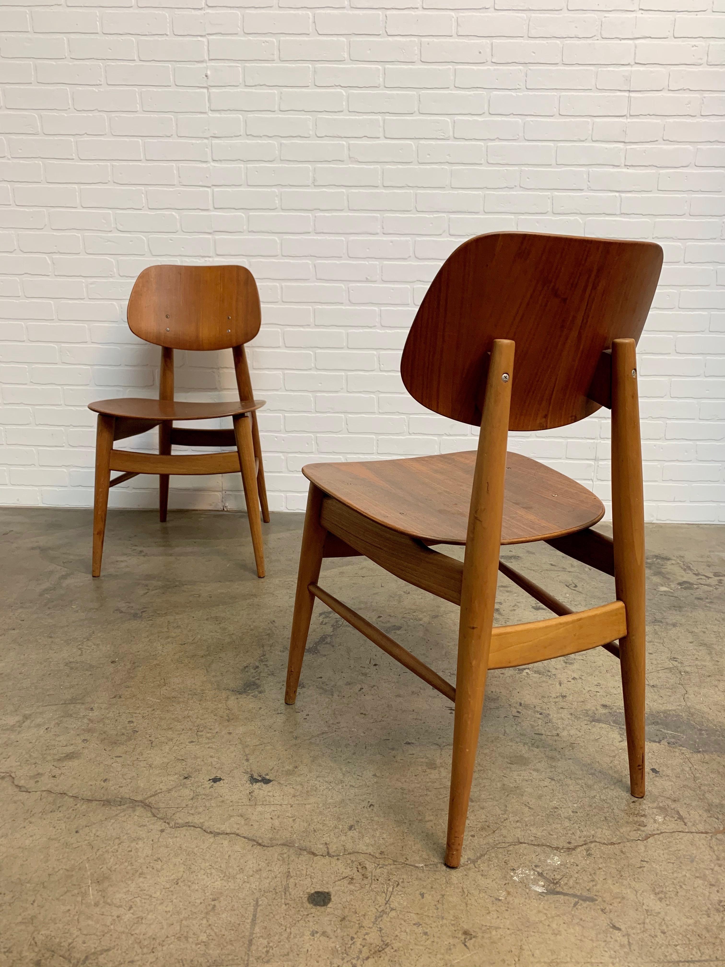 Thonet Bent Walnut Plywood Chairs 5