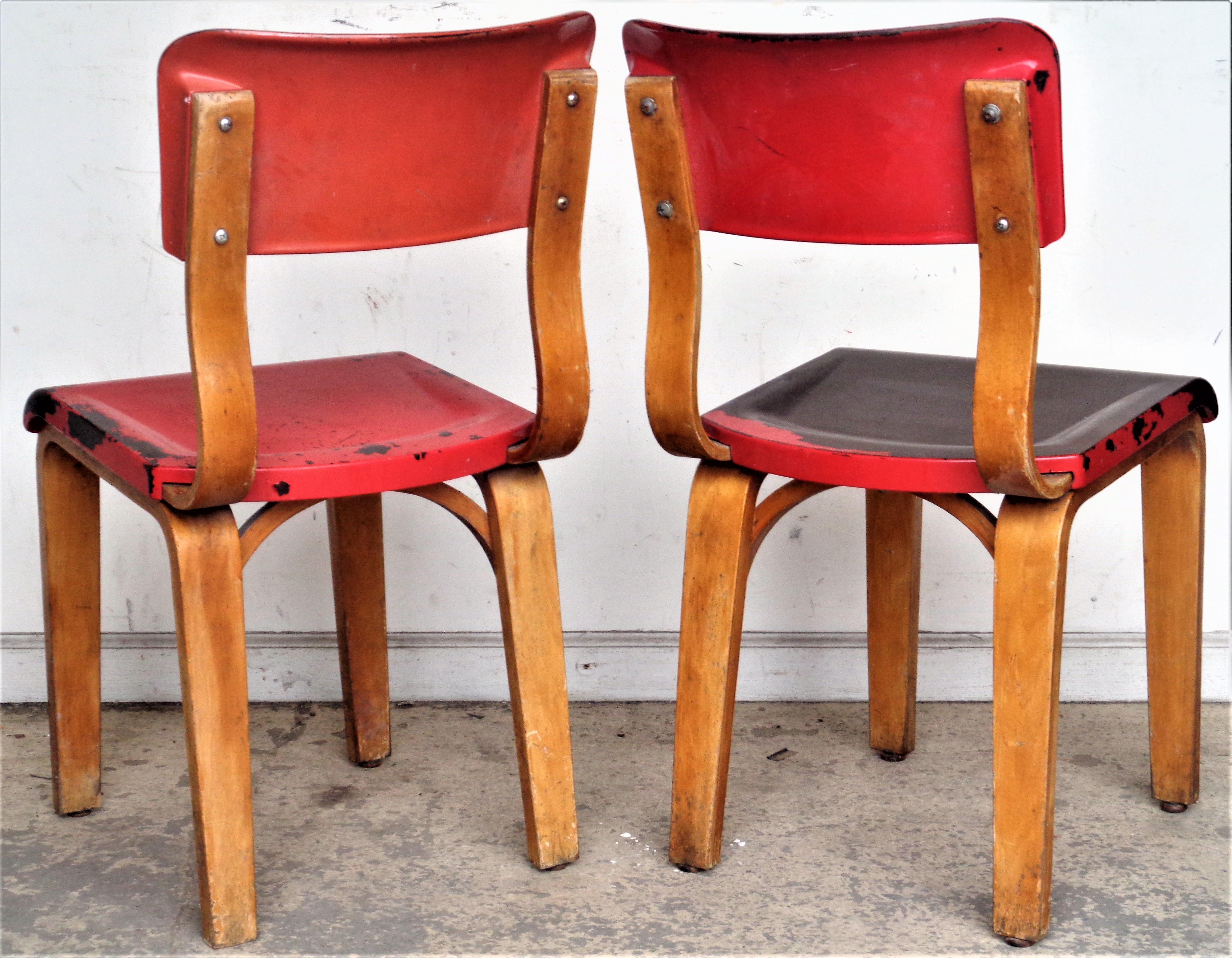 Thonet Bentwood and Bakelite Chairs, 1930's 4