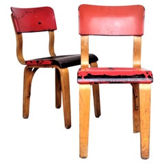 Chaises en bois cintré et bakélite de Thonet, années 1930