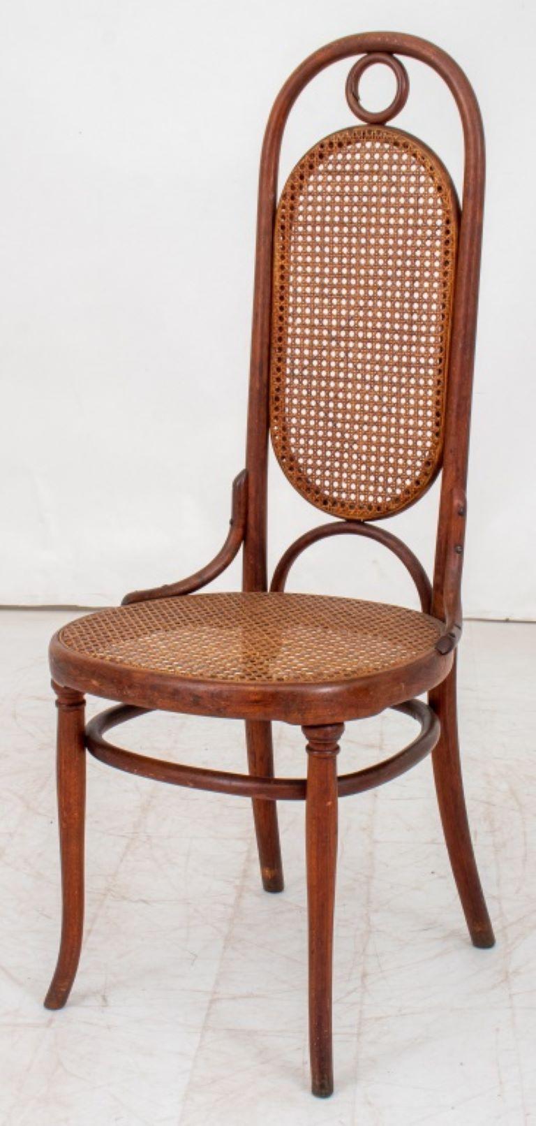 Wood Thonet Bentwood and Caned No. 207r Side Chair For Sale