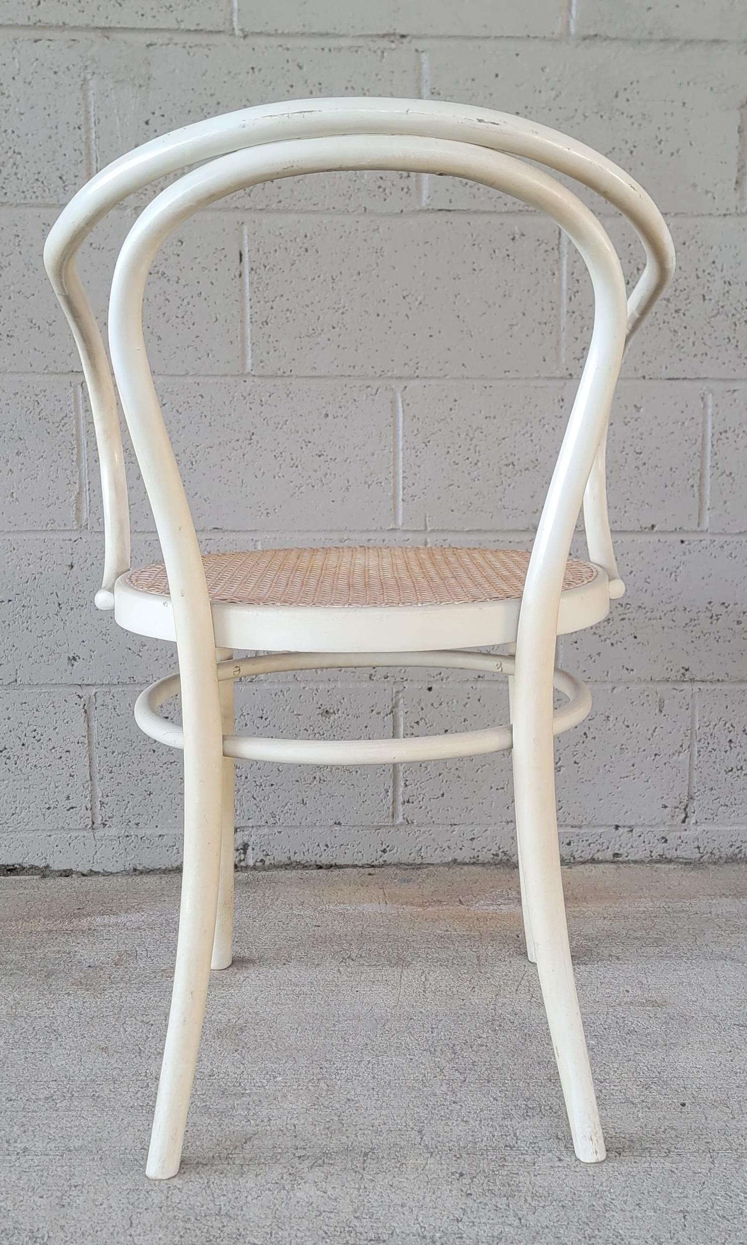 Cane  Thonet Bentwood Armchair Attrbuted to Wiener Stuhl For Sale