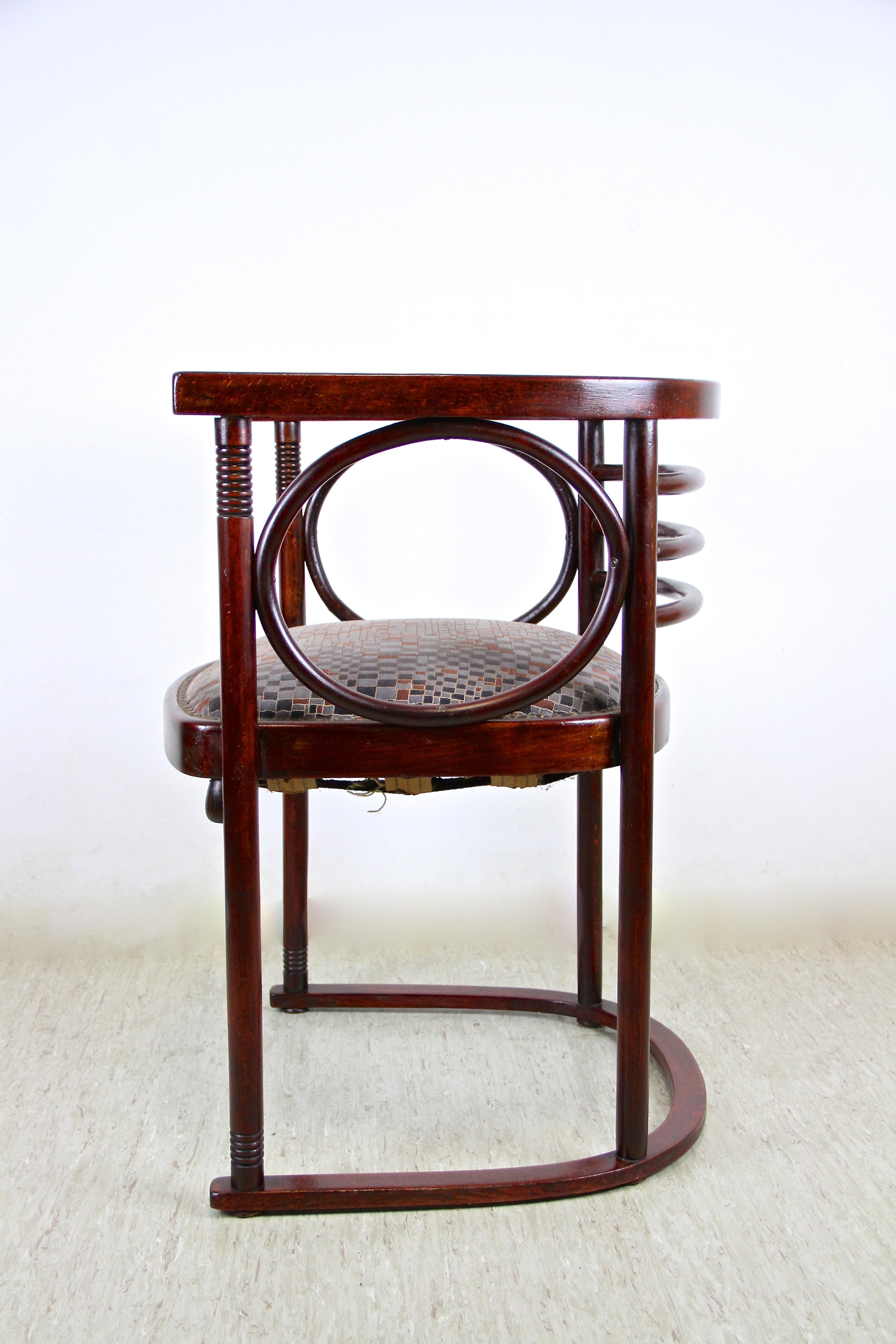 Stained Thonet Bentwood Armchair 