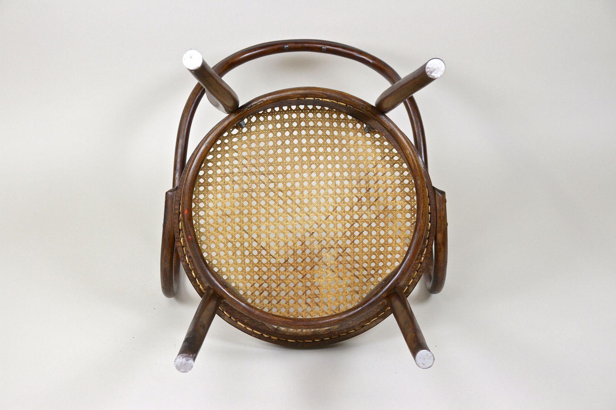 Thonet Bentwood Armchair Mod. No. 209 with Viennese Mesh, Austria circa 1900 7