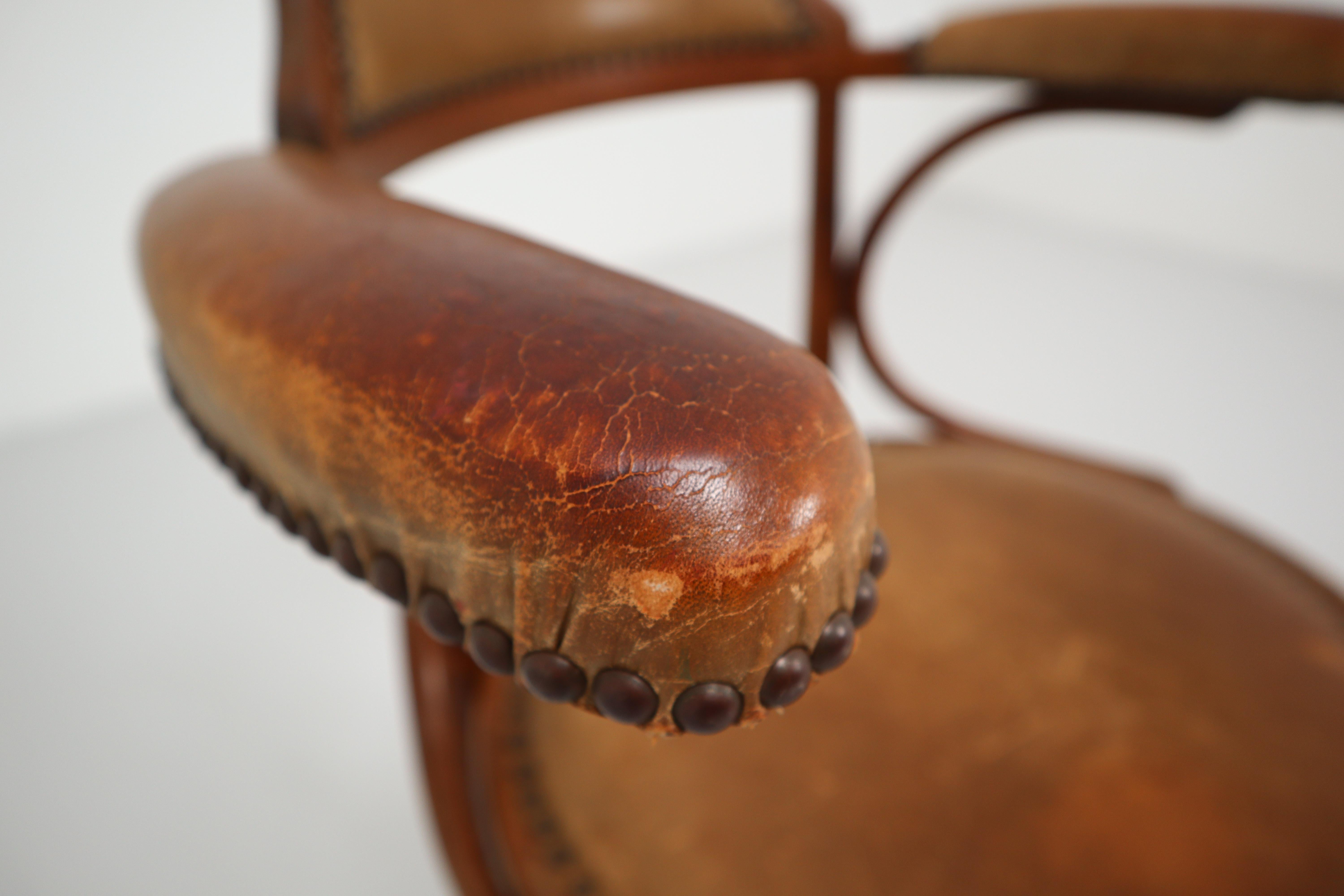 leather bentwood chair