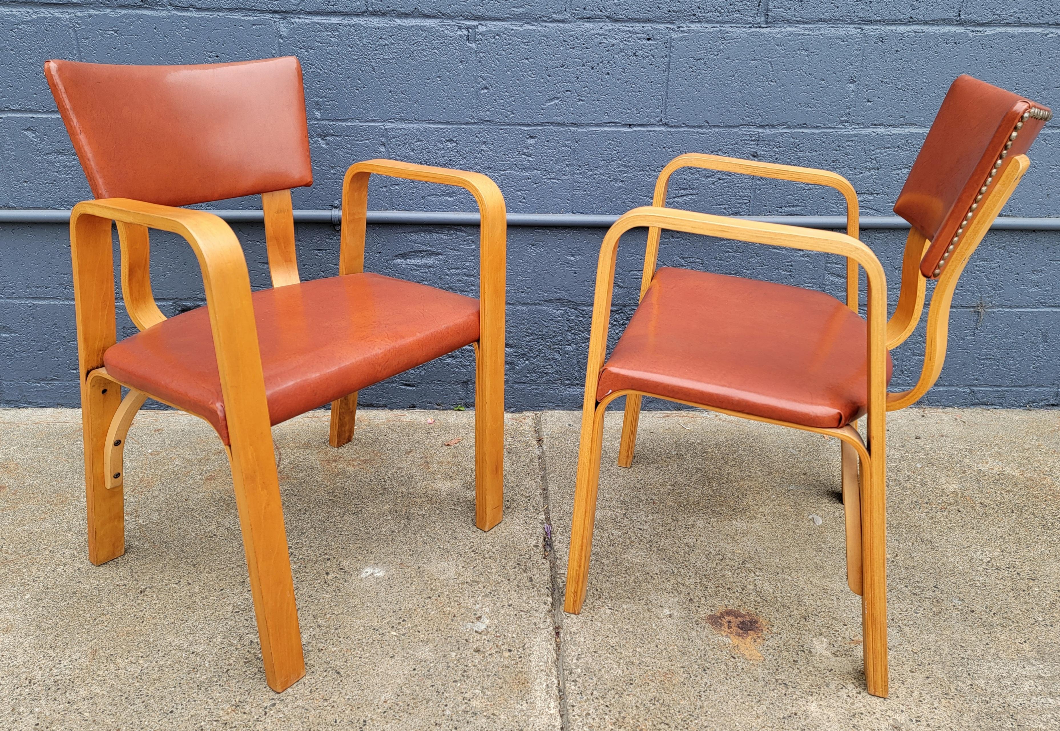 Thonet Bentwood Armchairs, a Pair 8